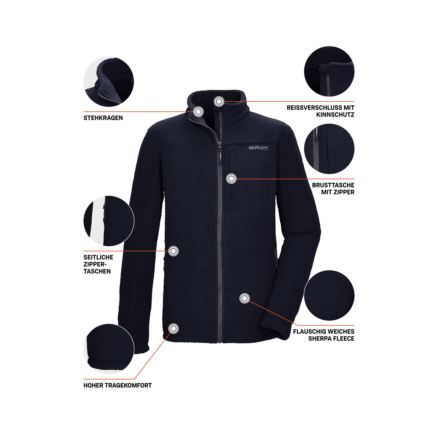 Herren killtec Schwarz