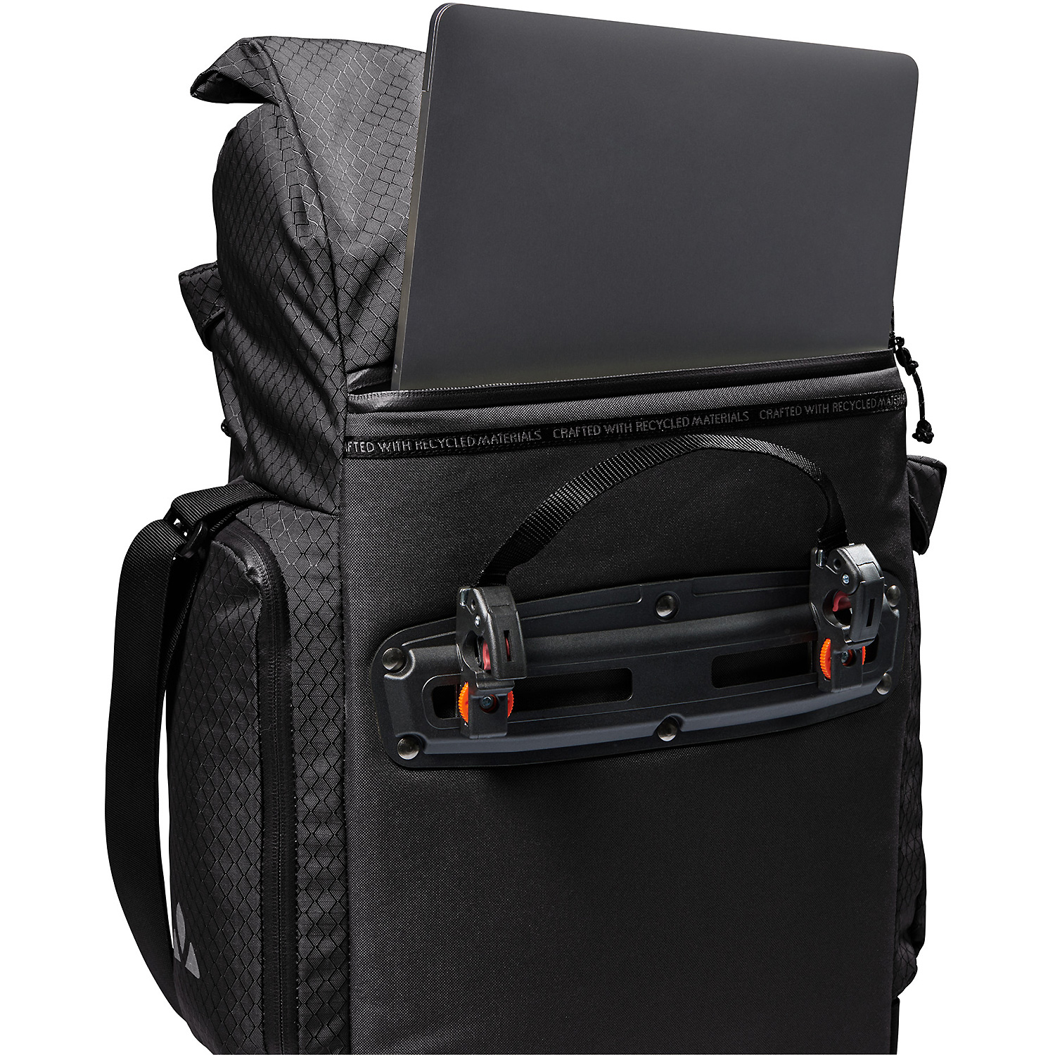 Unisex VauDe Schwarz Cyclist Back SIngle 010 - Fahrradtasche