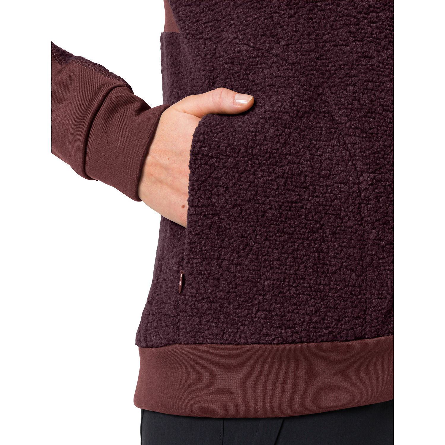 Damen VauDe Braun Wo Skomer Wool Fleece Jacket 261 42 Unterjacke
