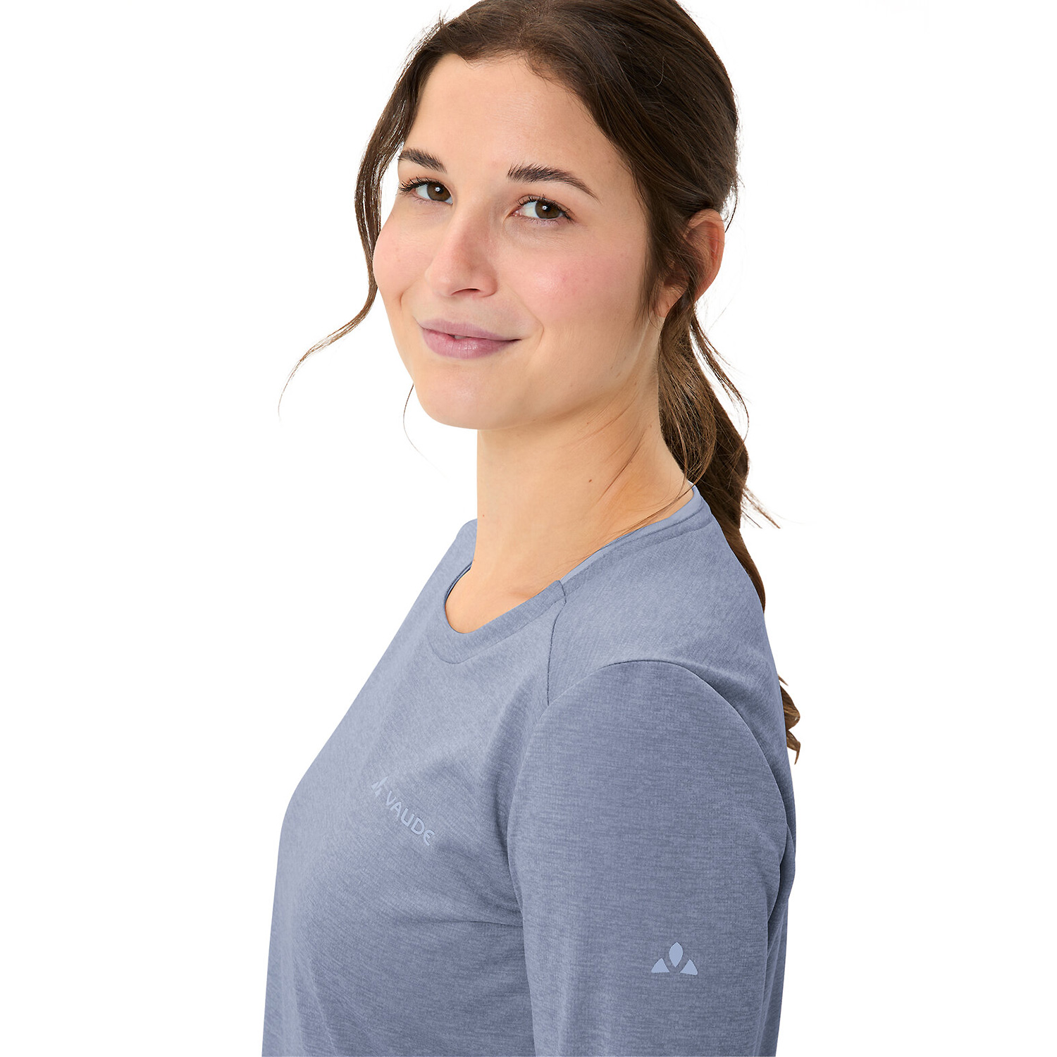 Damen Vaude Grau Wo Essential LS T-Shirt 063 38 Shirt
