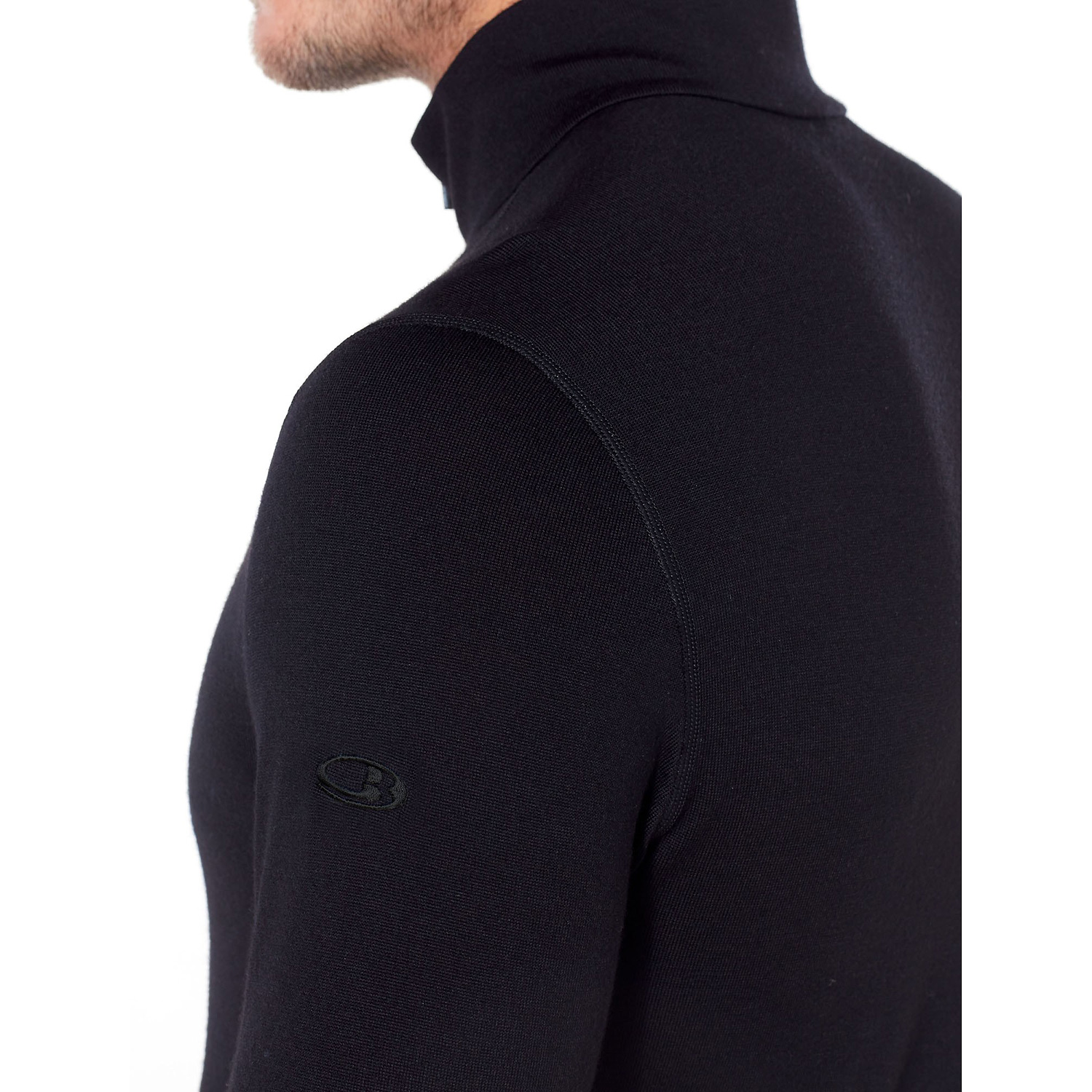 Herren Icebreaker Schwarz Men 260 Tech LS Half Zip 001 XXL Rolli