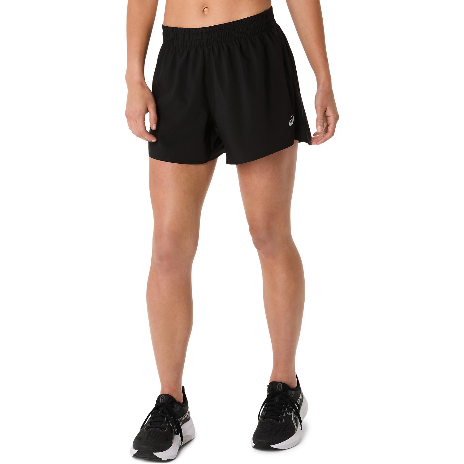 Damen Asics Schwarz ASICS CORE 4IN SHORT 001 L Short