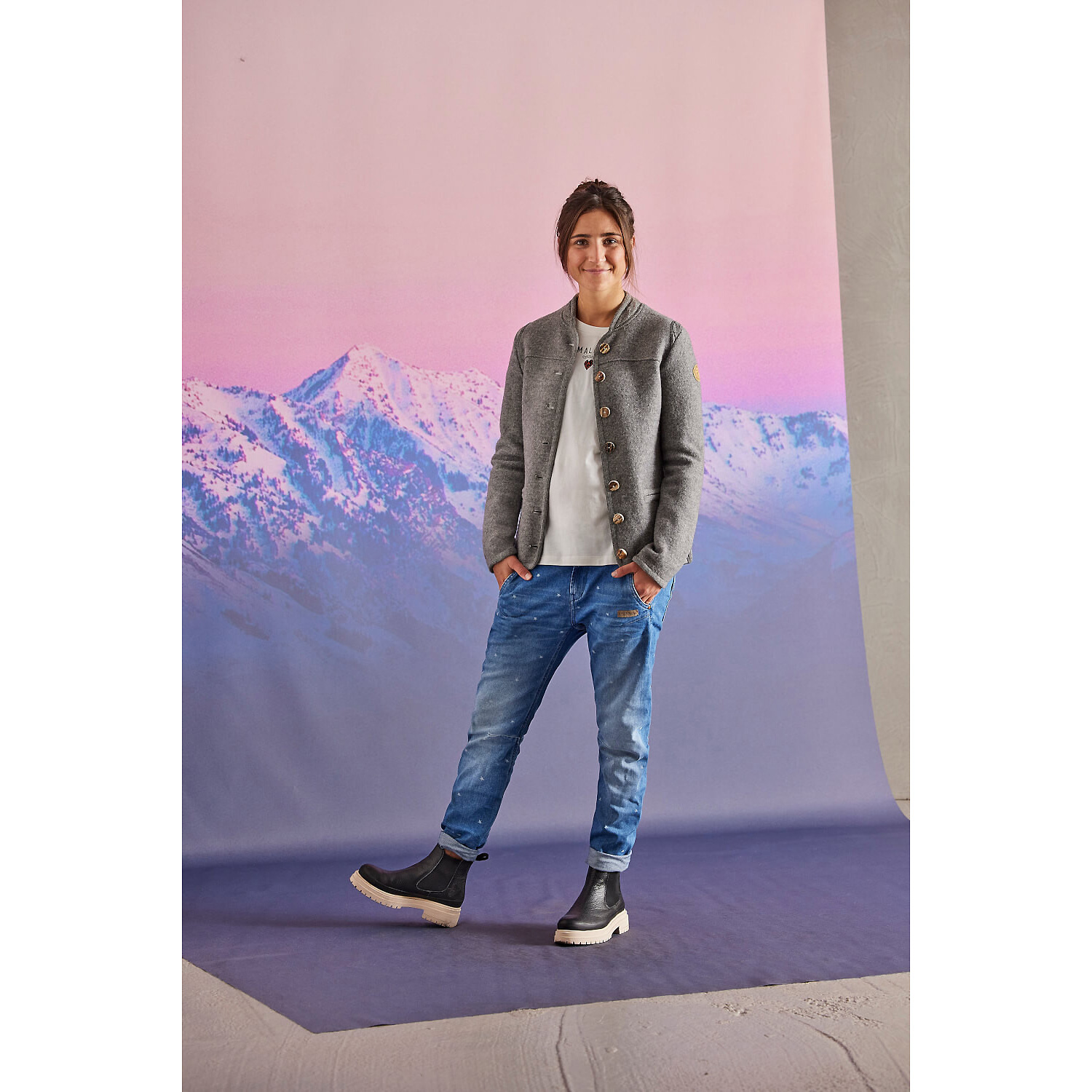 Damen Maloja Blau W GRITLIM. JEANS