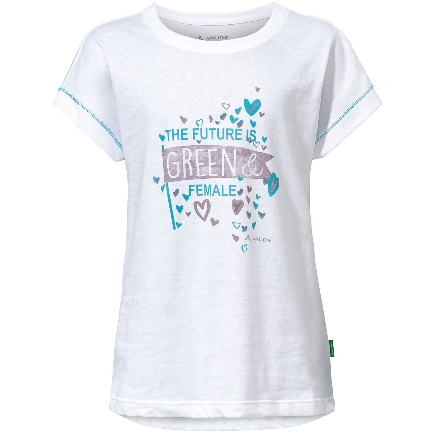 Kinder VauDe Weiß Kids Tammar T-Shirt IV Girls 001 104 Shirt