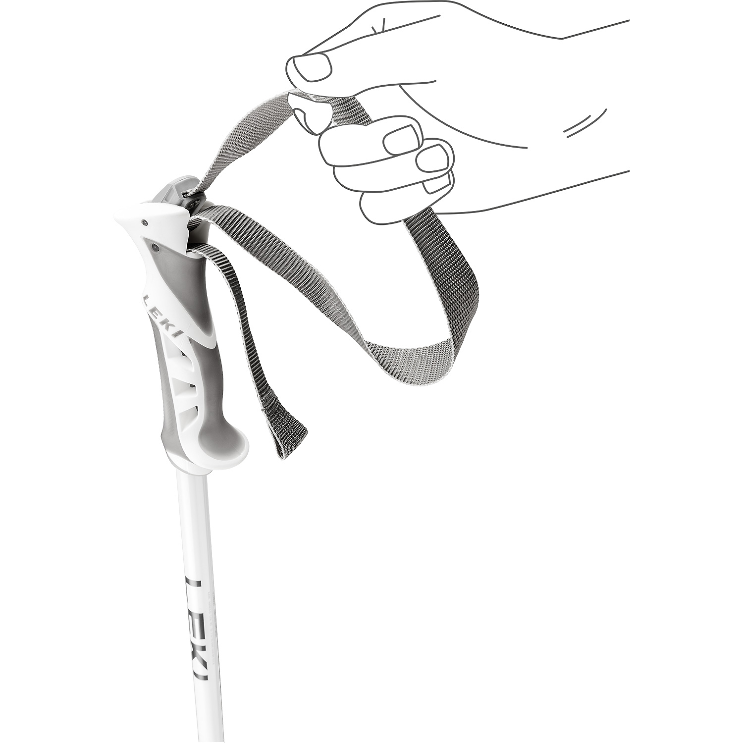 Unisex Leki Tannengrün Bliss 659 125 Alpin-Skistock