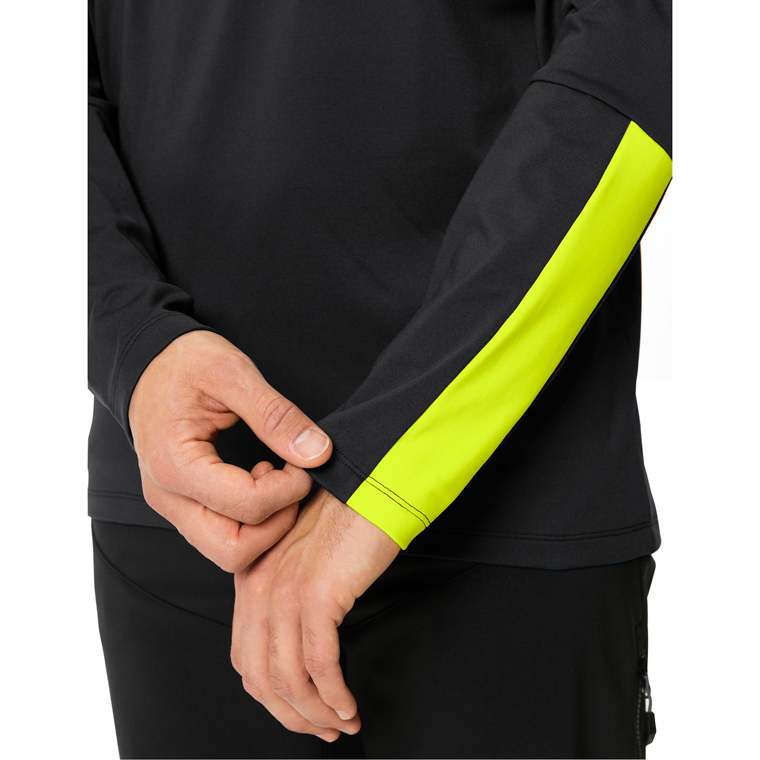 Herren VauDe Schwarz Me Qimsa LS Shirt 010 S Kapuzensweat
