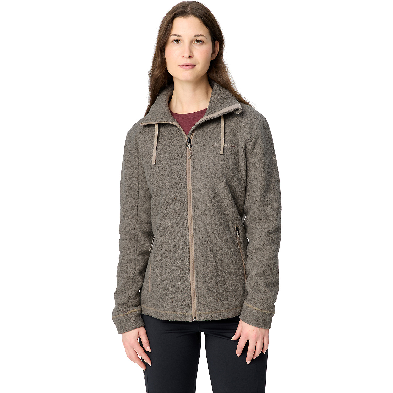 Damen Vaude Apfelgrün Wo Skomer Winter Fleece Jacket 781 46 Unterjacke
