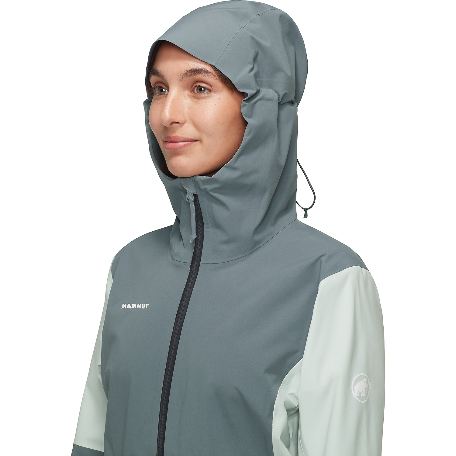 Damen Mammut Grün Linard Guide HS Hooded Jacket Women Funktionsjacke