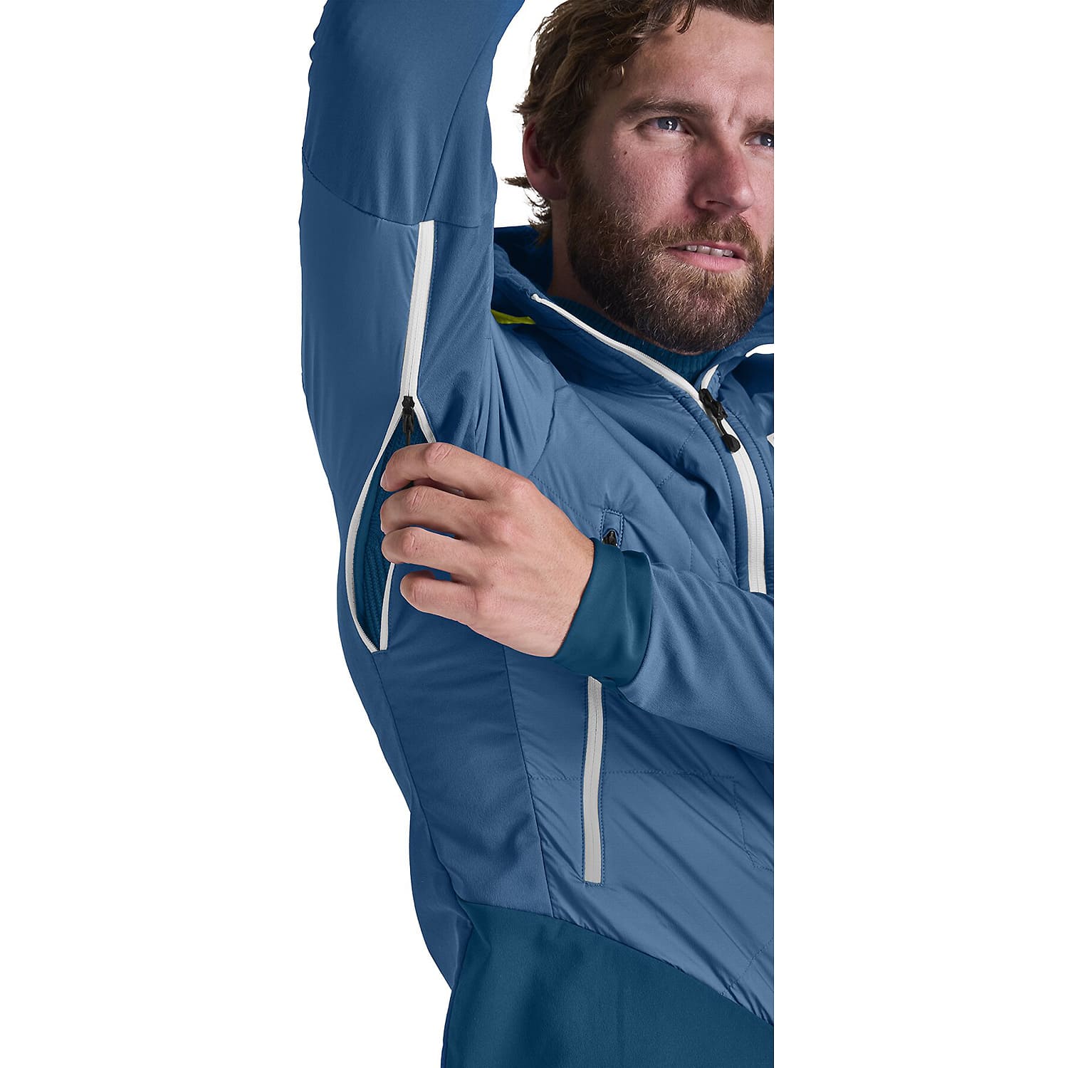 Herren Ortovox Blau SW COL BECCHEI HYBRID JKT M Funktionsjacke