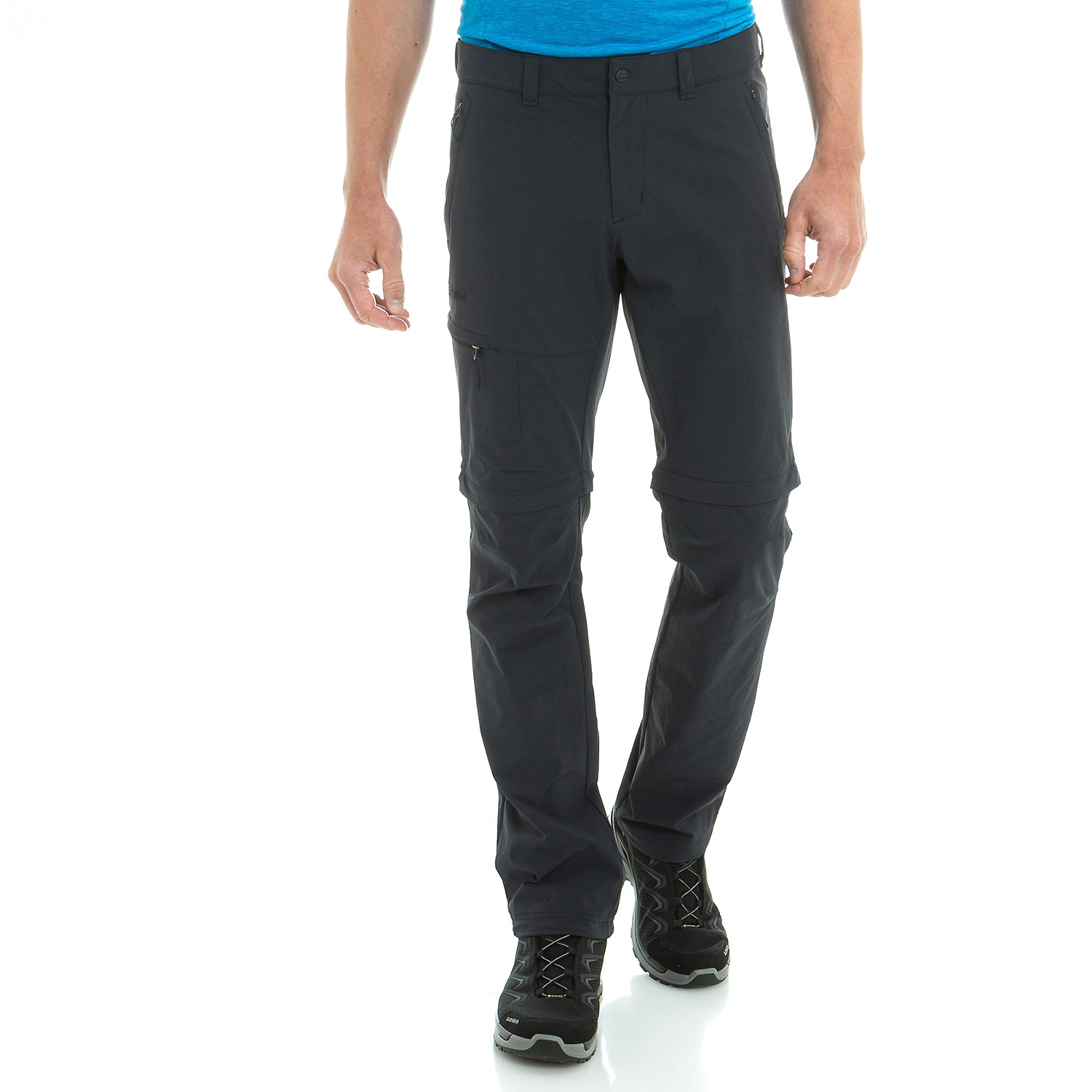 Herren Schöffel Schwarz Pants Koper1 Zip Off Hose