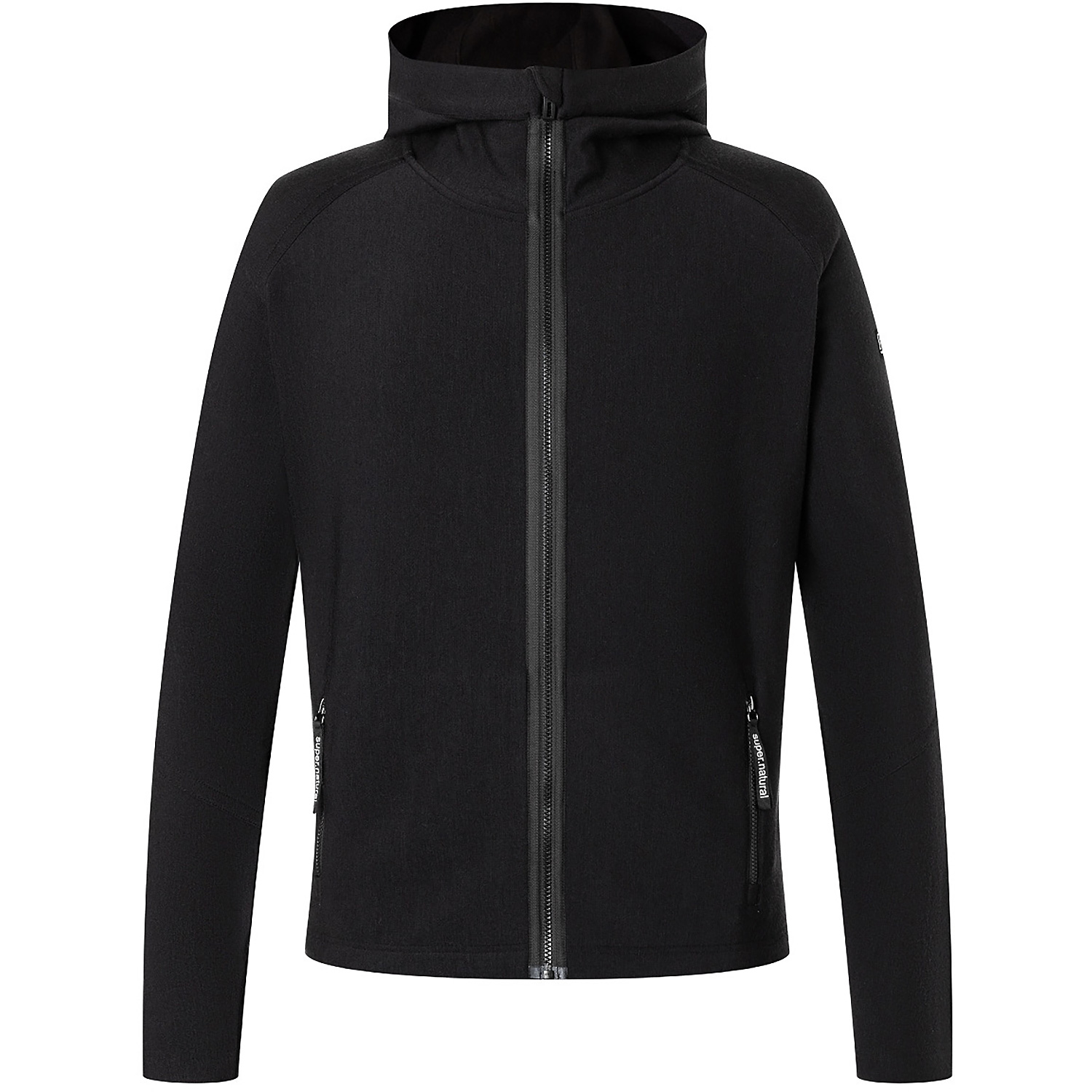 Herren Super.Natural Schwarz M ALPINE ACTIVE ZIP HOODIE
