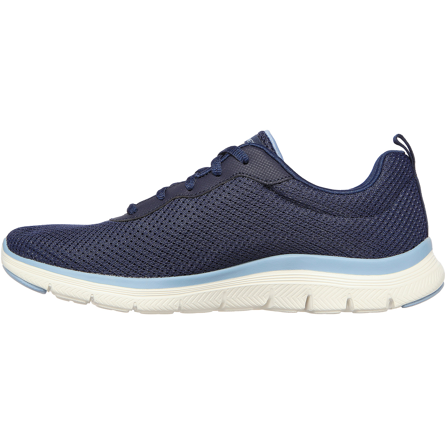 Damen Skechers Blau MESH LACE-UP W  AIR-COOLED MEMORY F Freizeitschuhe