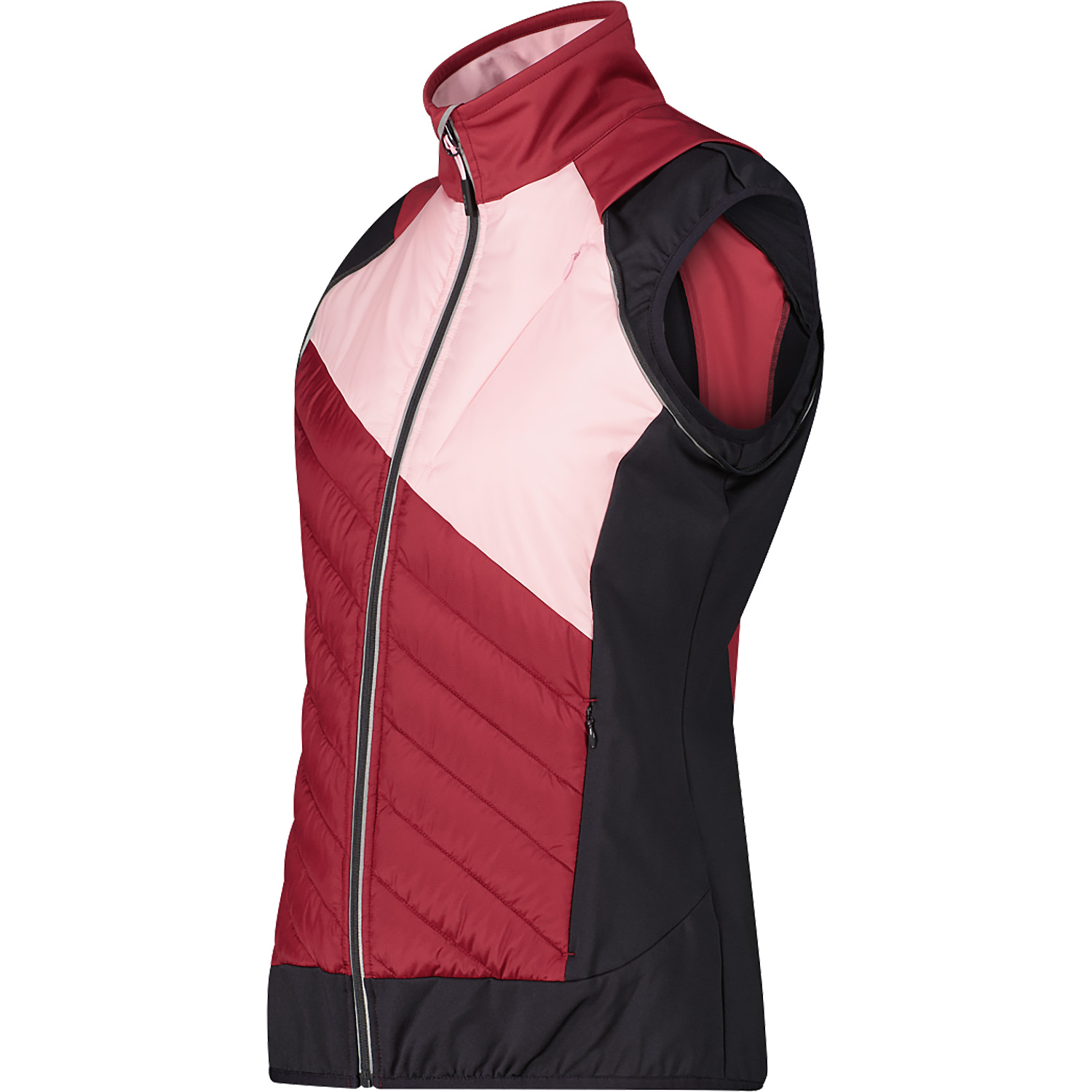 Damen CMP Pink WOMAN JACKET WITH DETACHABLE SLEEVES B709 36 Funktionsjacke