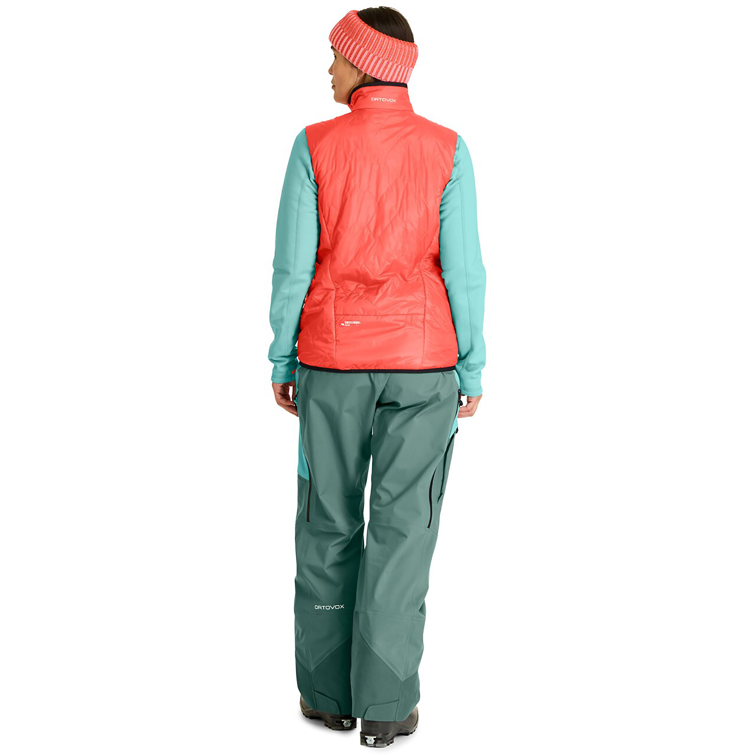 Damen Ortovox Schwarz SWISSWOOL PIZ VIAL VEST W 90201 L Weste