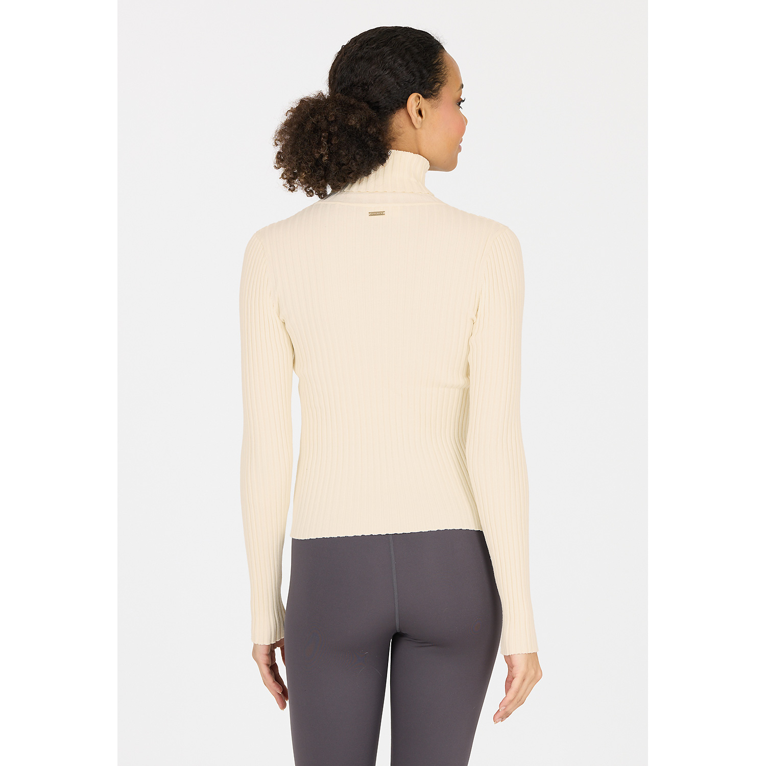 Damen Athlecia Dunkeloliv Jelina W Ribbed Turtleneck 1145 46 Shirt