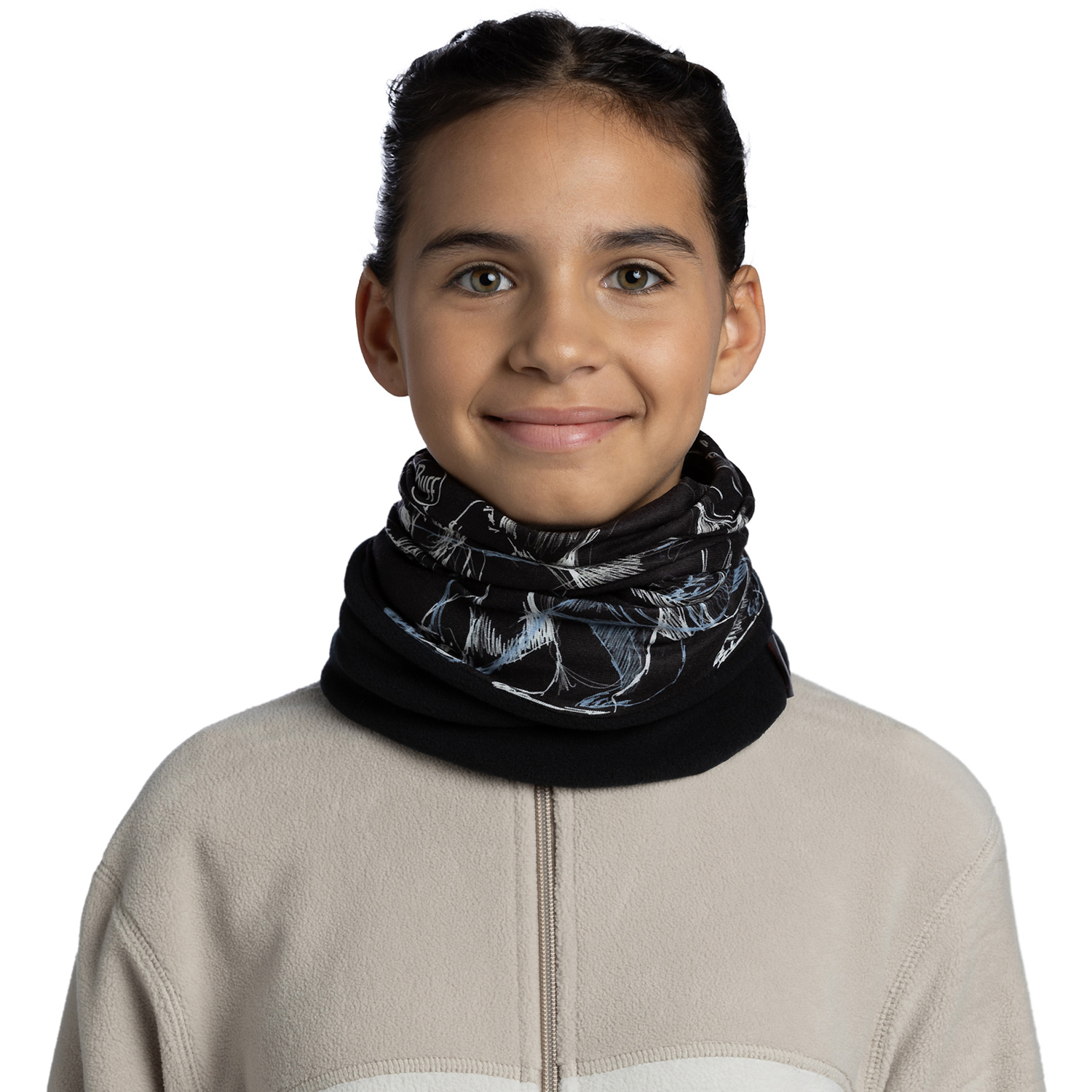 Kinder Buff Schwarz Polar 999 - Schal