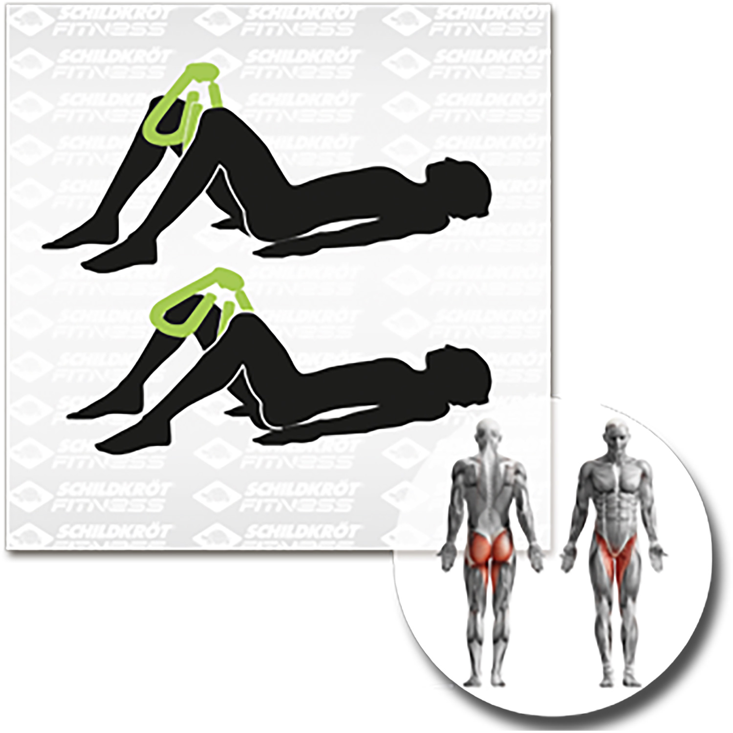 Unisex Schildkröt FITNESS wie abgebildet LEG-TRAINER - Oberschenkeltrainer, in 4C-Box, M-2022 000 - Fitnessgerät