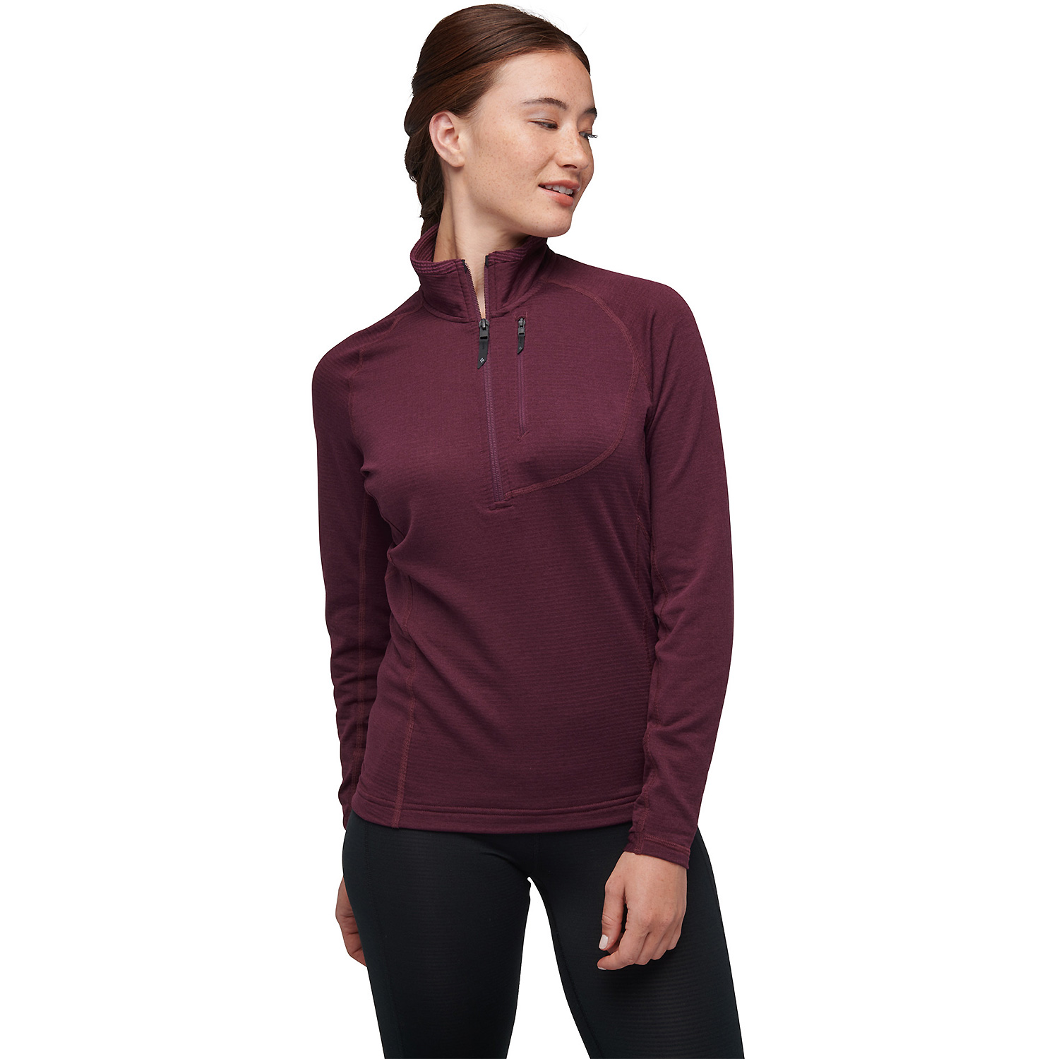 Damen Black Diamond Schwarz W COEFFICIENT LT QZ PULLOVER