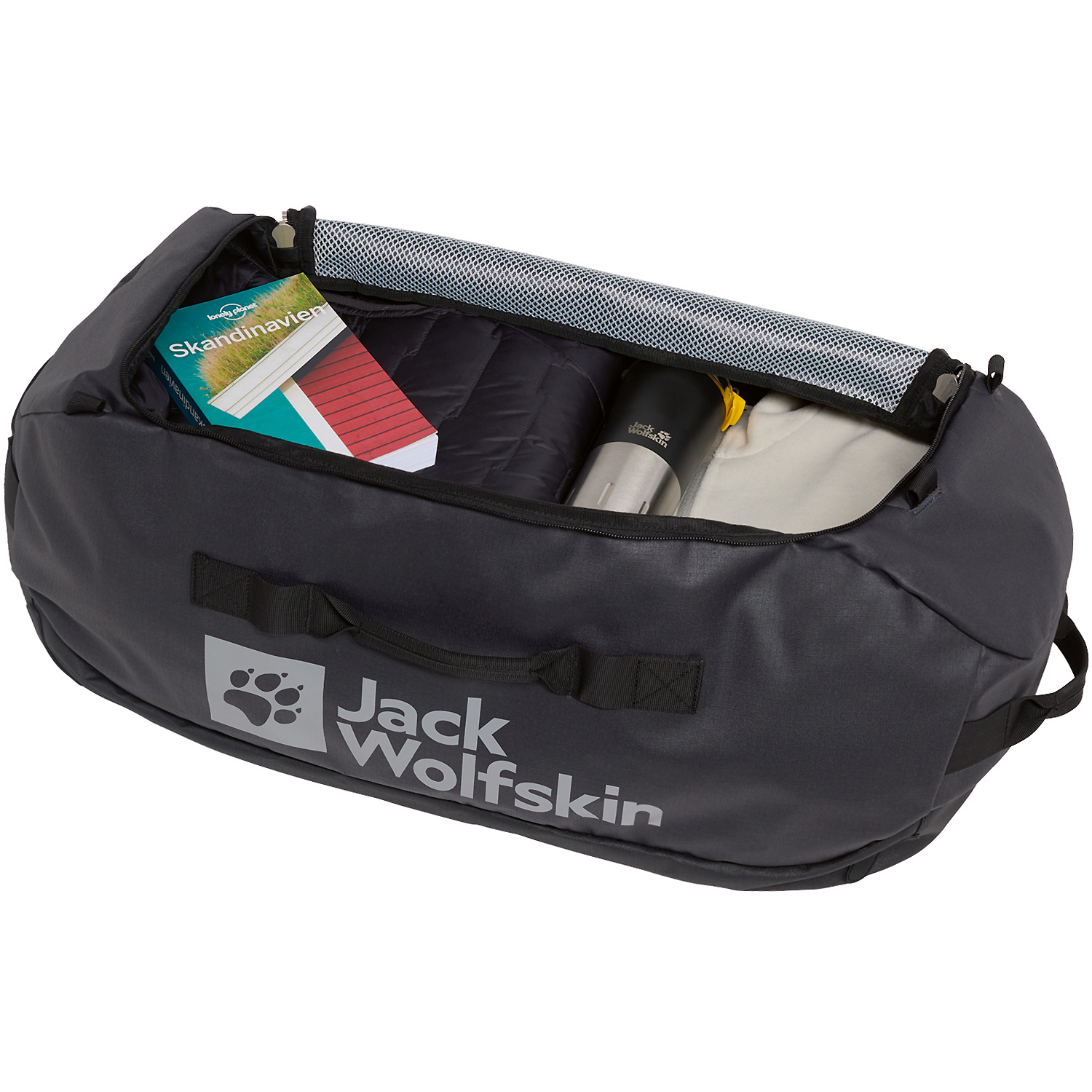 Unisex Jack Wolfskin Grau HIGH CURL COAT W 6000 L Mantel