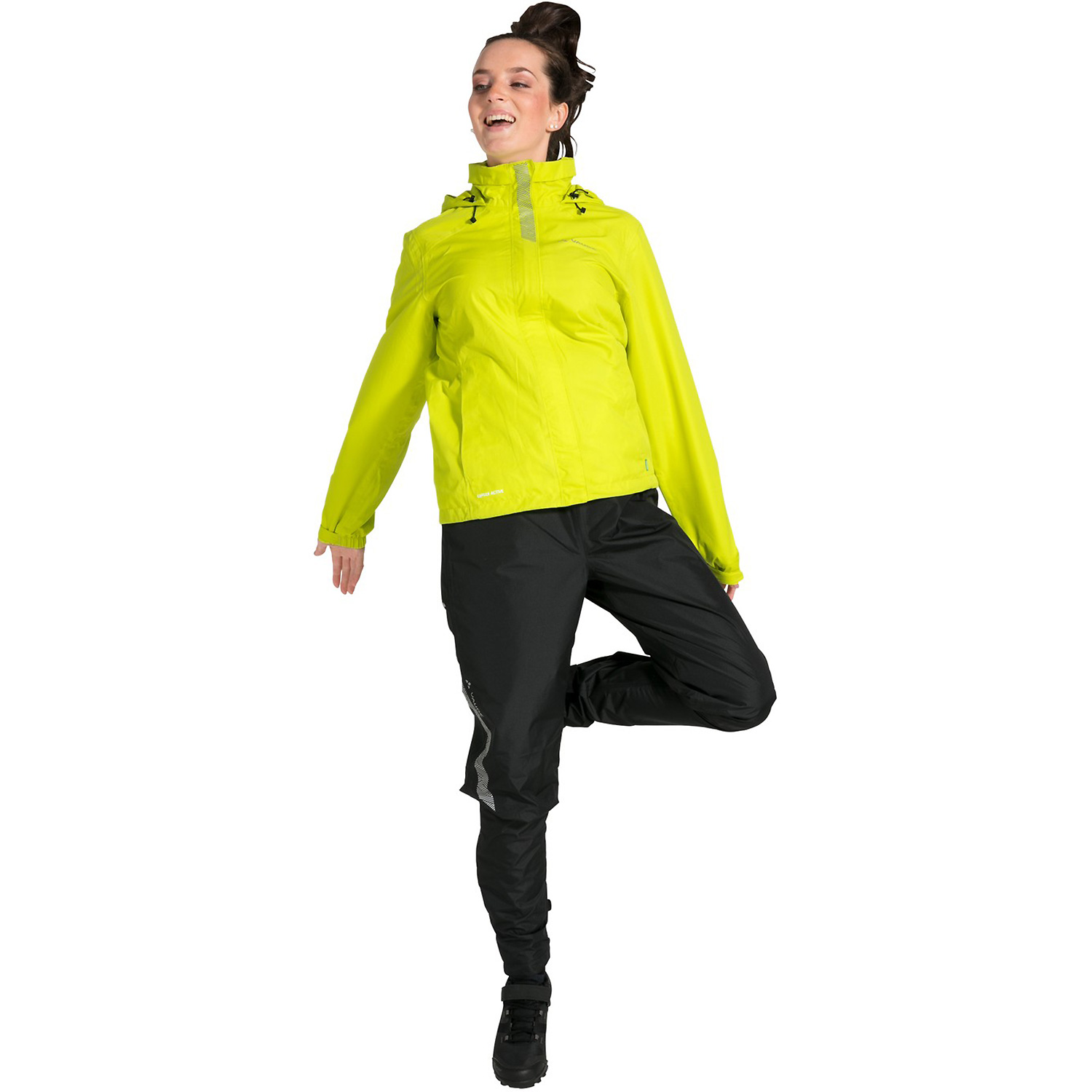 Damen VauDe Hellgrün Wo Qimsa LS T-Shirt 128 42 Kapuzensweat