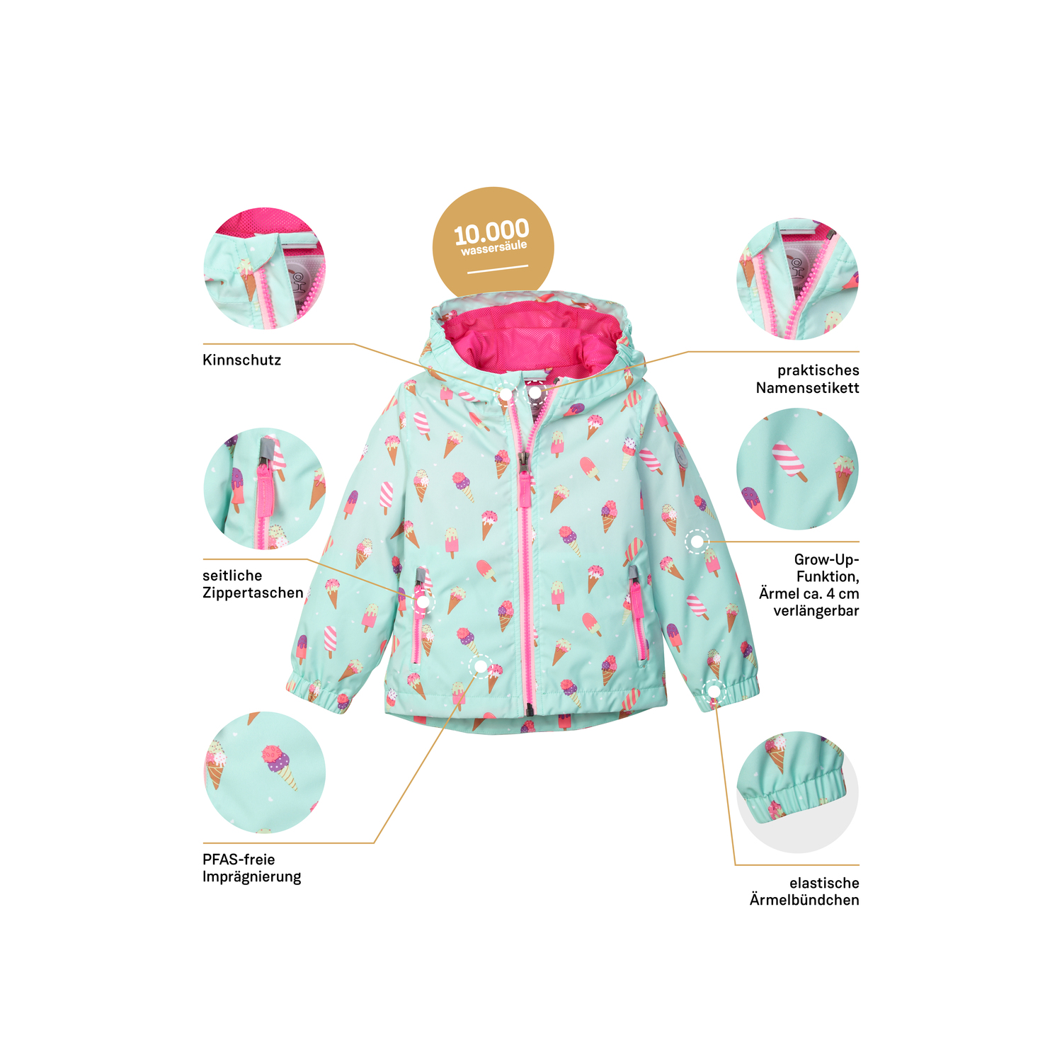 Minis first instinct by killtec Grün FIOS 5 MNS JCKT 00732 98/04 Funktionsjacke