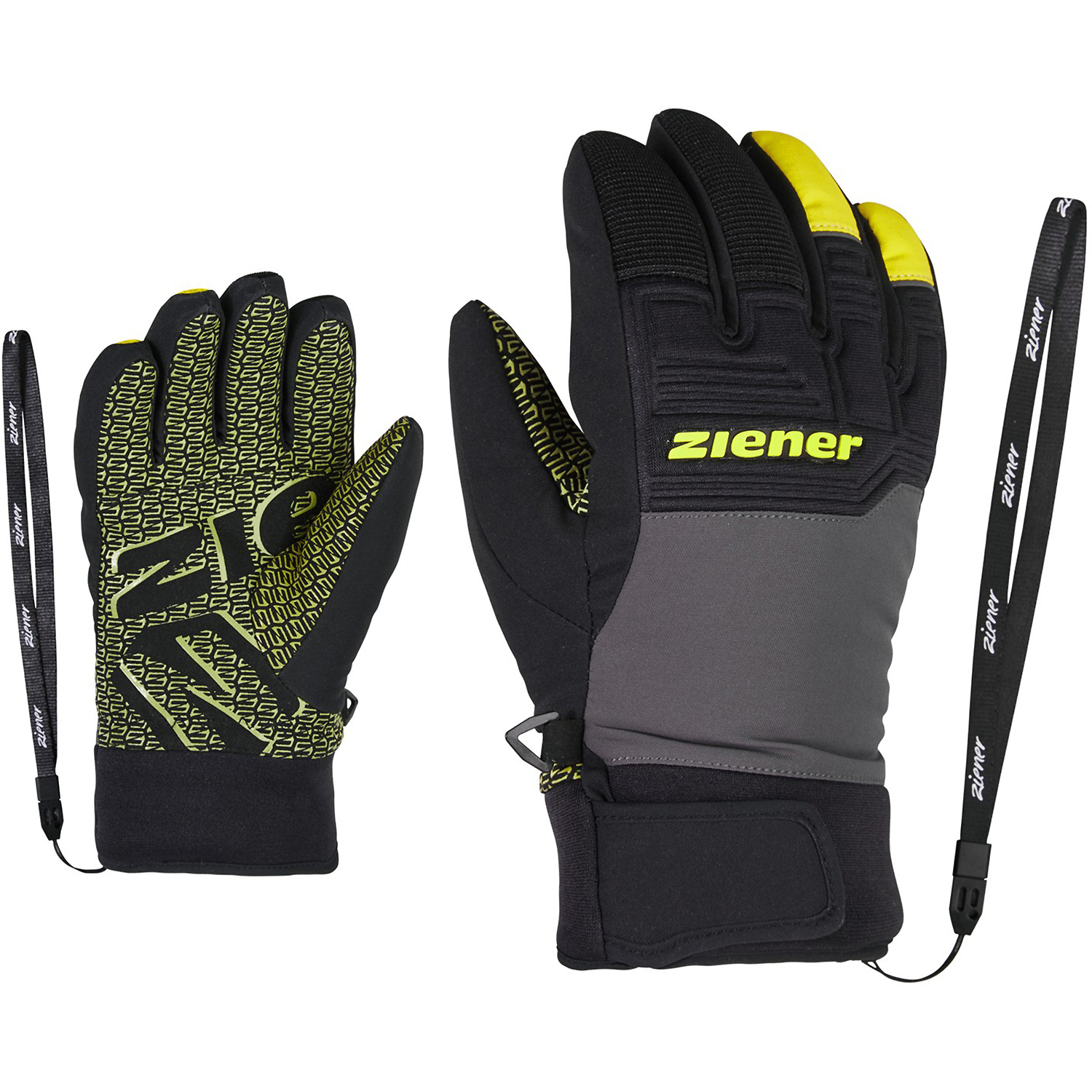 Unisex Ziener Schwarz LANUS AS(R) PR glove junior 757 3,5 Handschuh
