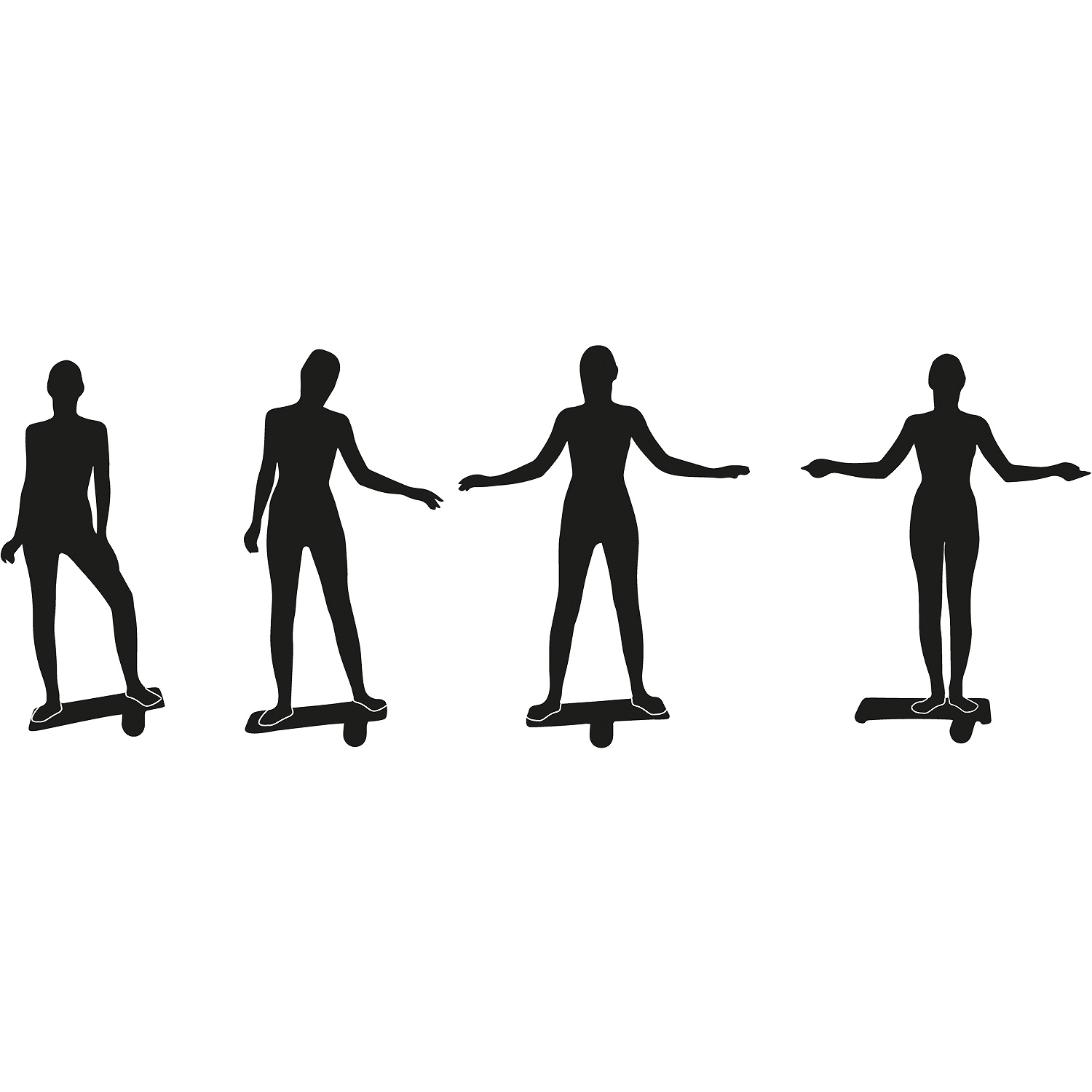 Unisex Schildkröt FITNESS wie abgebildet WOODEN BALANCE BOARD 000 - Balancegerät