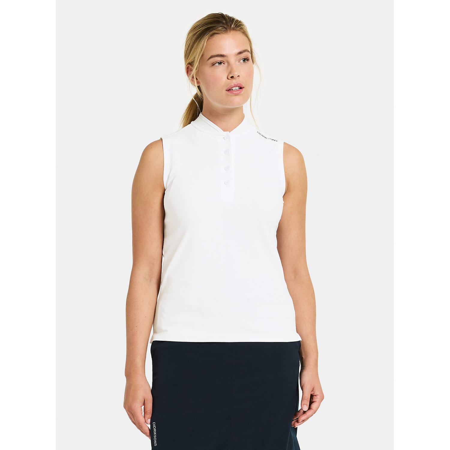 Damen Didriksons Weiß Poloshirt