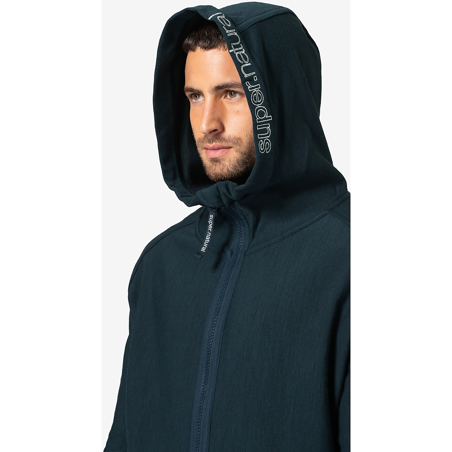 Herren Super.Natural Blau M ALPINE ACTIVE ZIP HOODIE