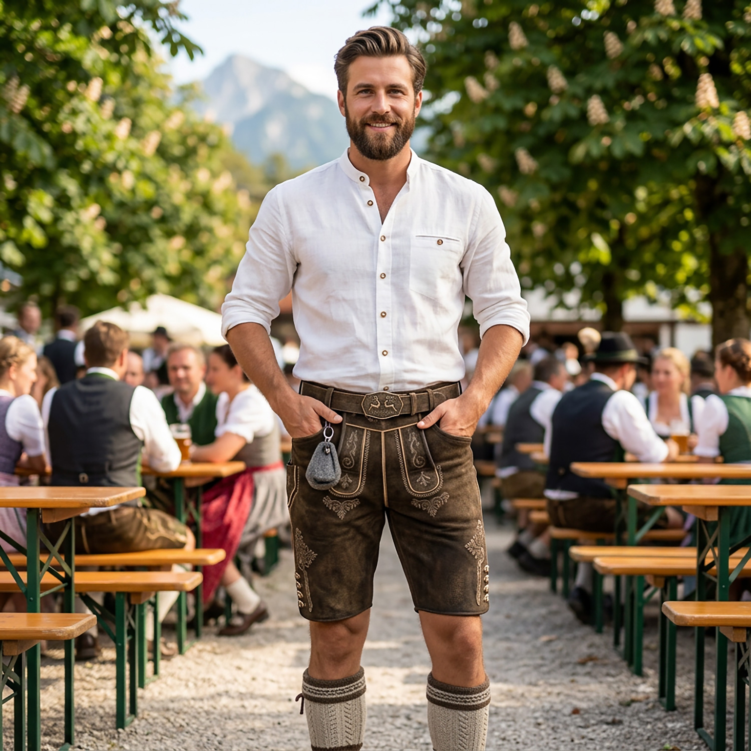 Herren Wiesnkönig Dunkelbraun