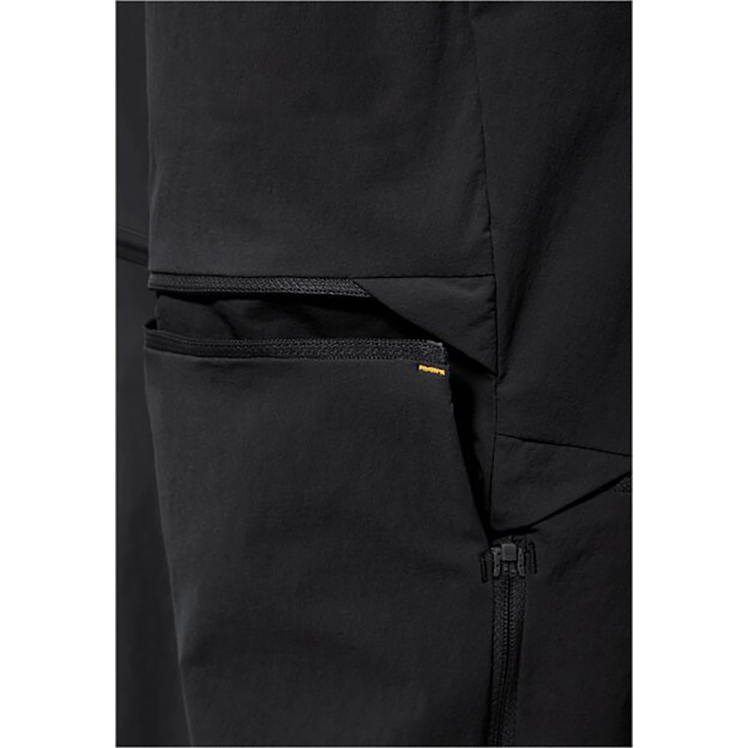 Damen Jack Wolfskin Schwarz HIKEOUT ZIP AWAY PANTS W Hose