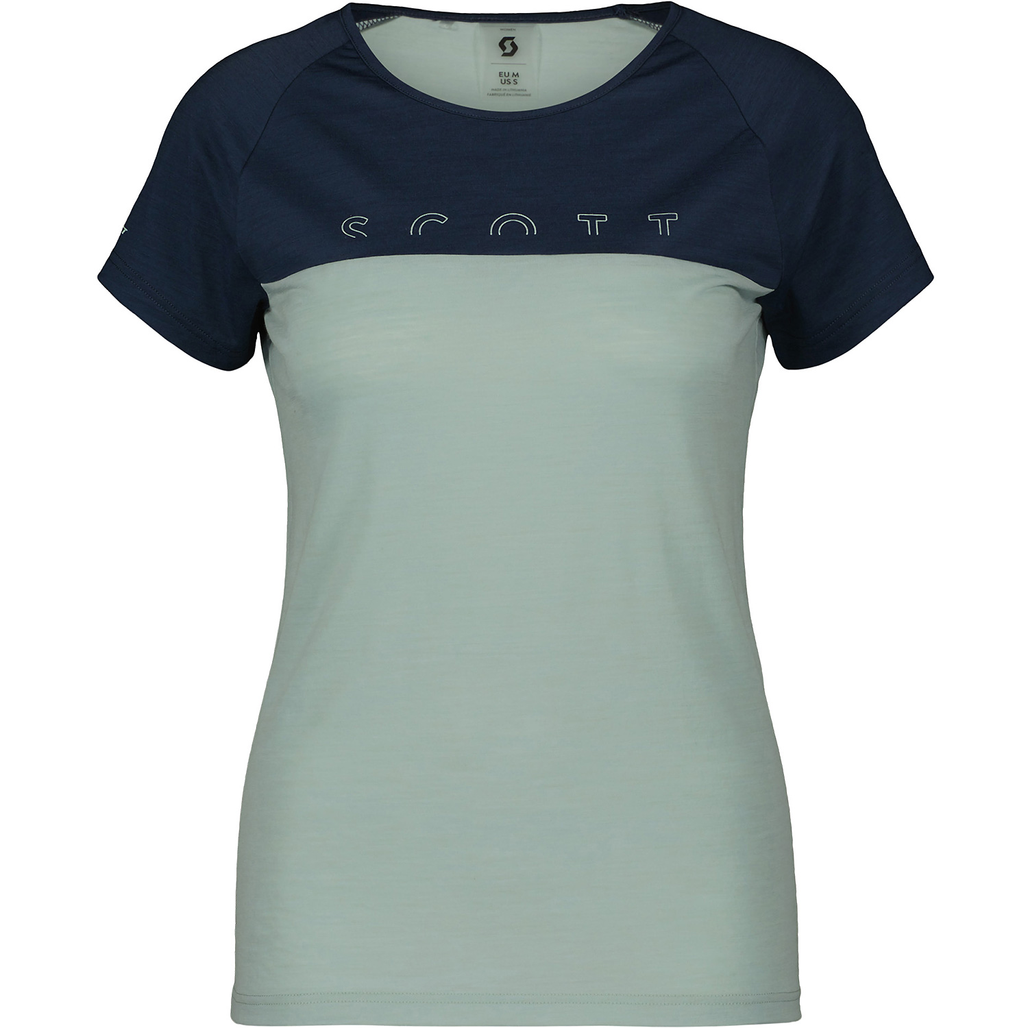 Damen Scott Blau W DEFINED MERINO S/SL TEE Hemd