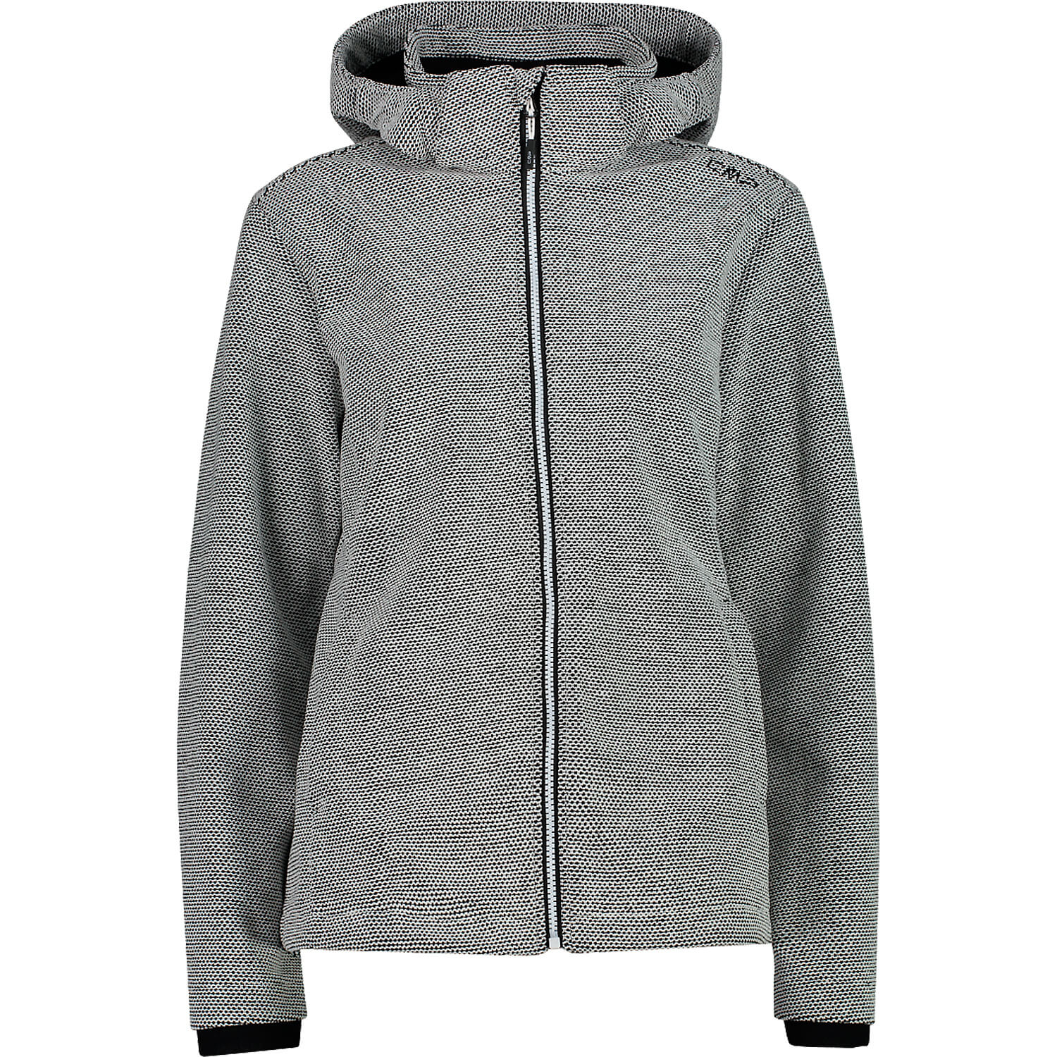 Damen CMP Grau WOMAN JACKET ZIP HOOD 30CM 38 Funktionsjacke