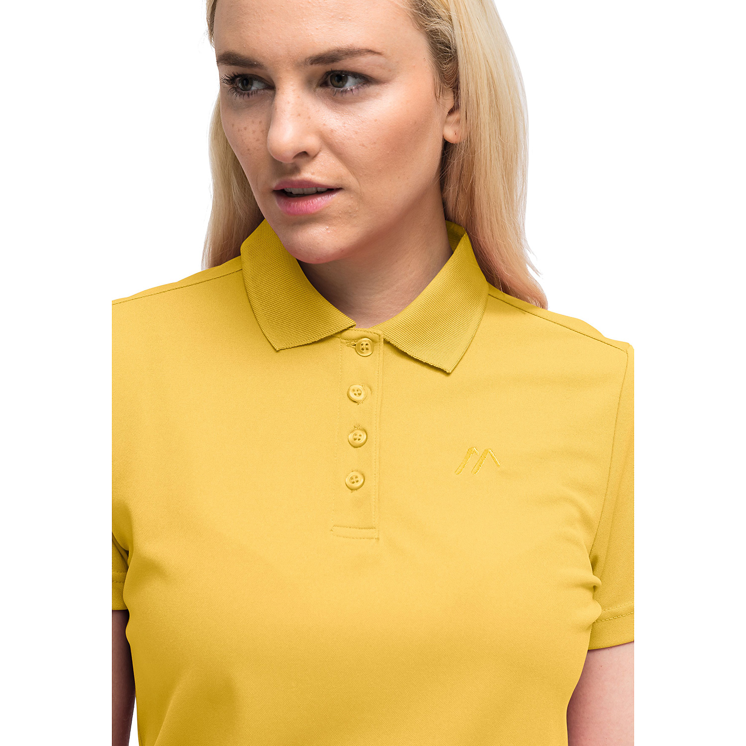 Damen Maier Sports Gelb Ulrike Da-Polo 1/2 Arm Polo