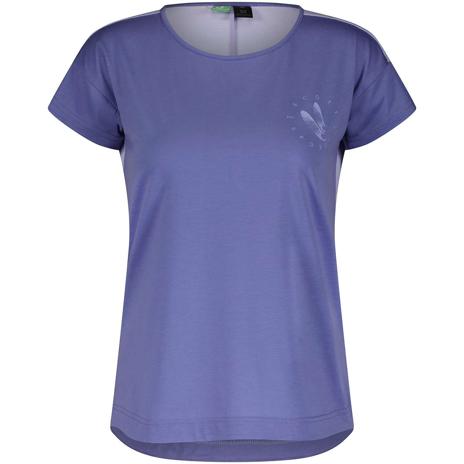Damen Scott Blau SCO Shirt W's Trail Flow DRI SS Caprihose