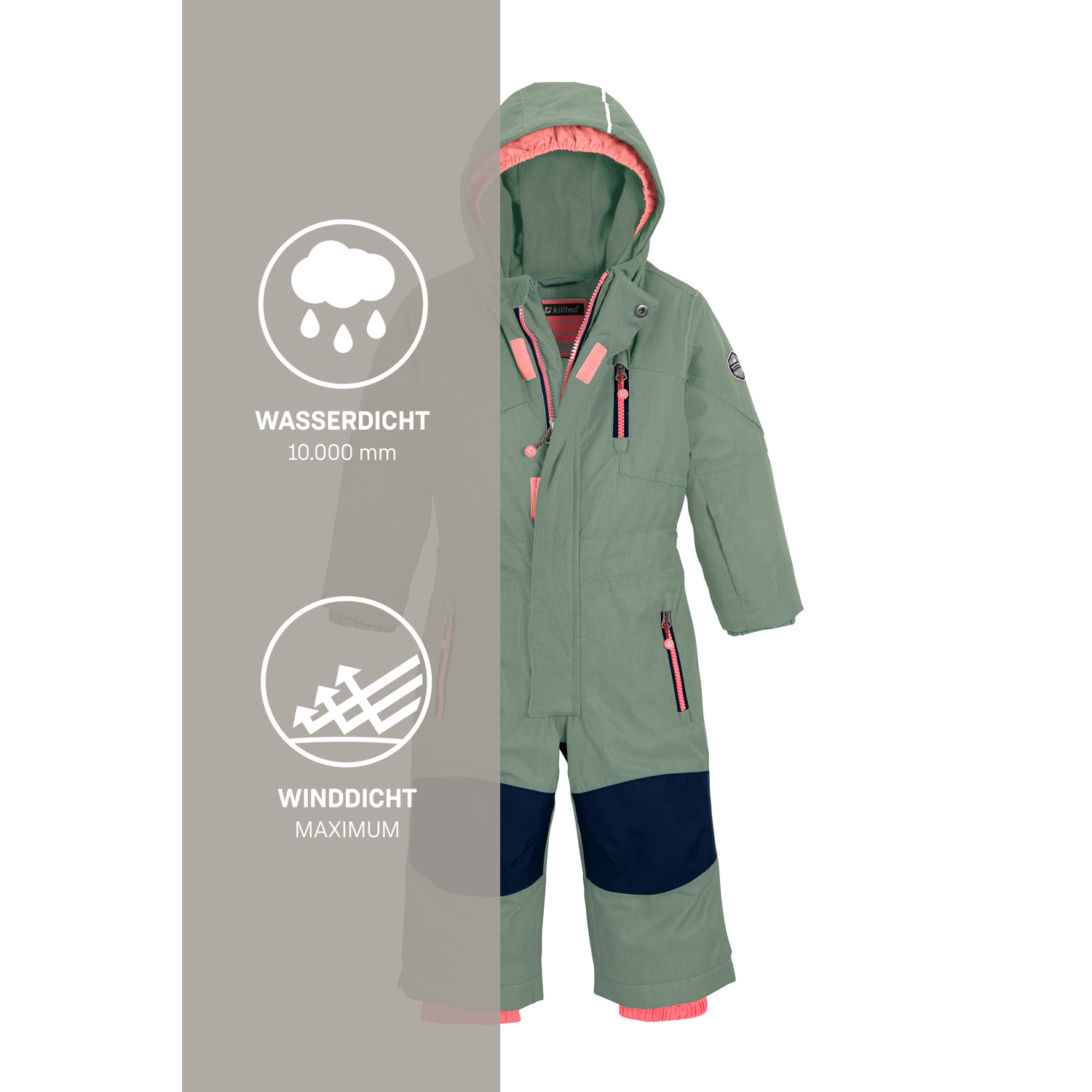 Minis killtec Türkis mit Oberteil Kesley Mini Overall