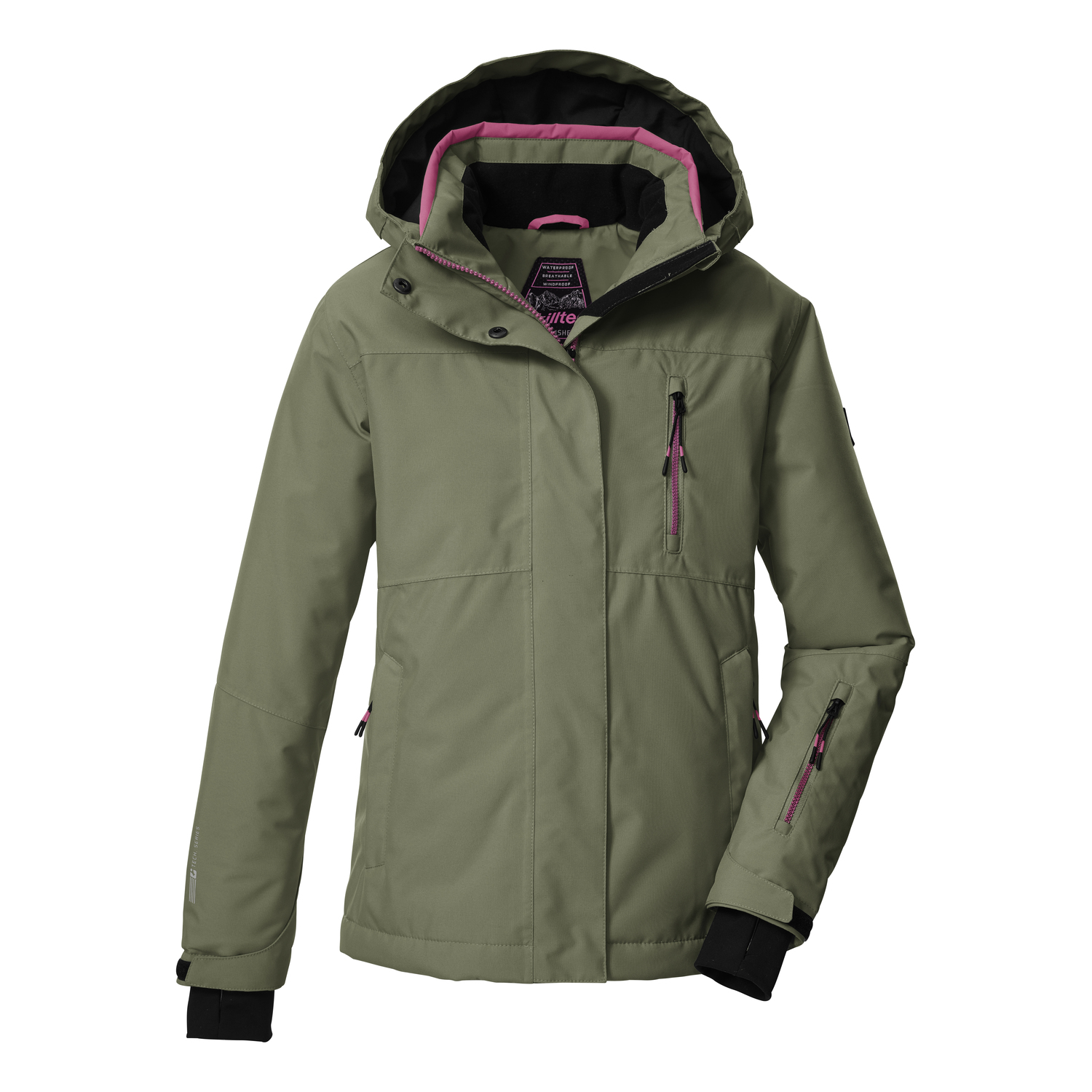 Kinder killtec Grün KSW 205 GRLS SKI JCKT 00734 176 Funktionsjacke