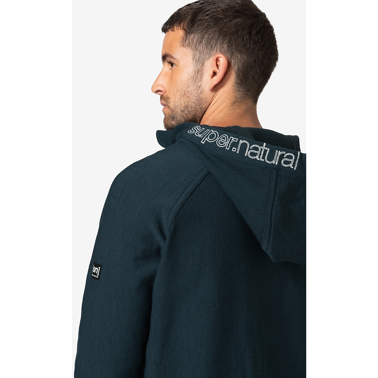 Herren Super.Natural Blau M ALPINE ACTIVE ZIP HOODIE