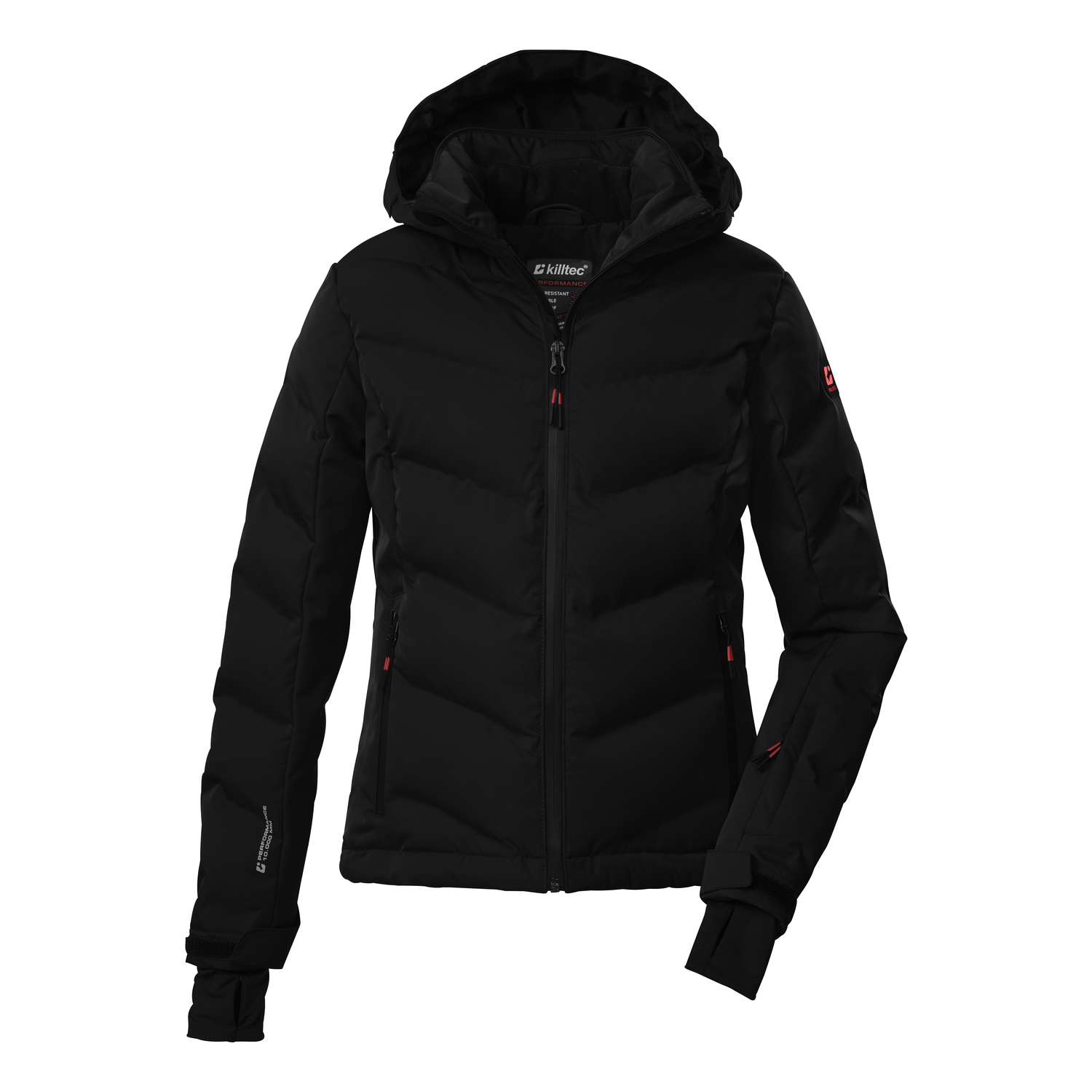 Kinder killtec Schwarz KSW 199 GRLS SKI QLTD JCKT 00200 176 Funktionsjacke