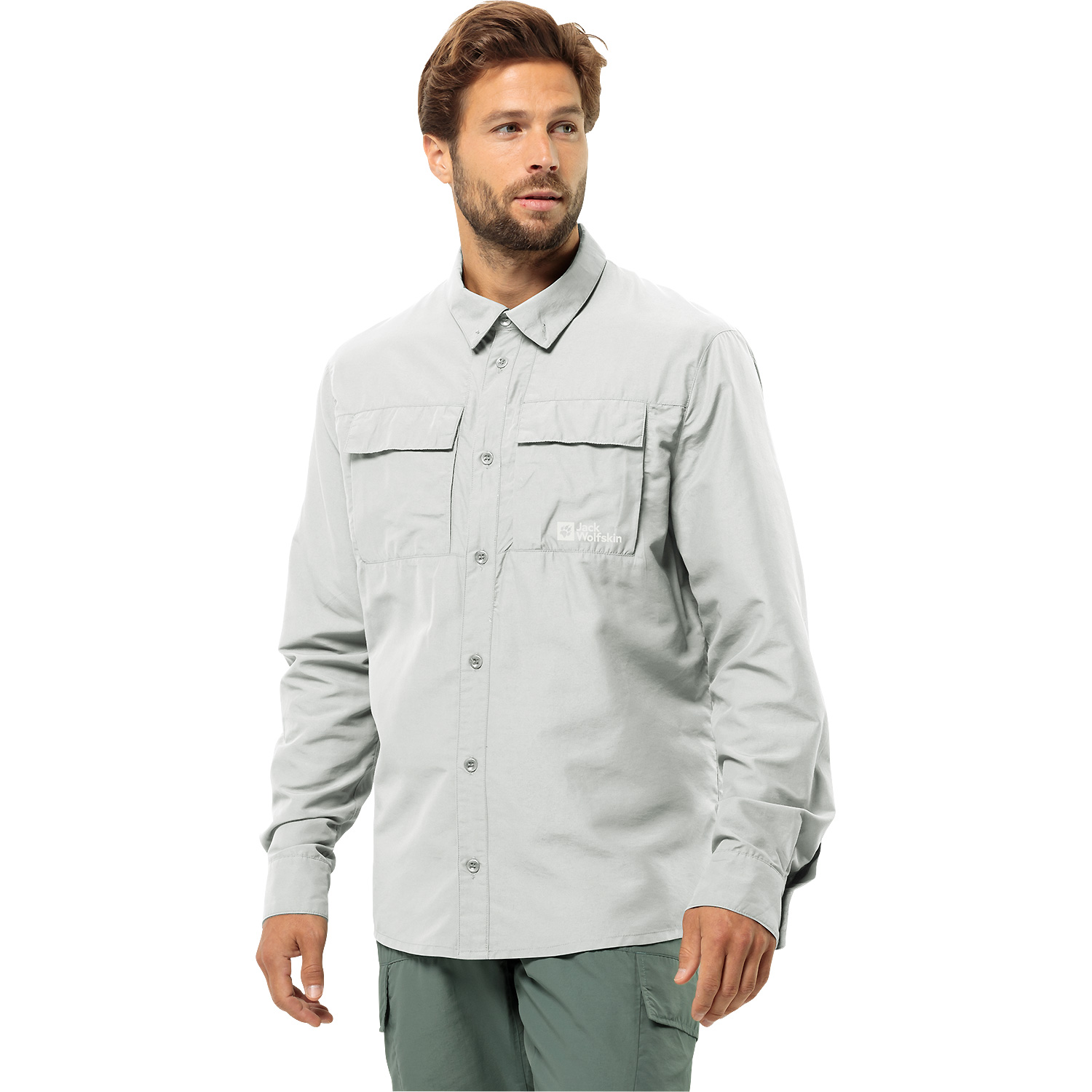 Herren Jack Wolfskin Hellgrau WINTERSTEIN FZ M 4299 XXL Unterjacke