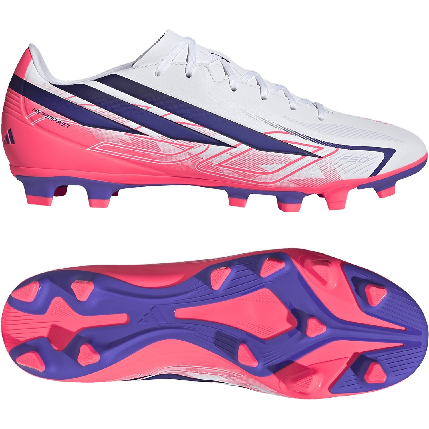 Herren Adidas wie abgebildet F50 HYPERFAST CLUB FG/MG 000 10,5 Fussball-Rasenschuh