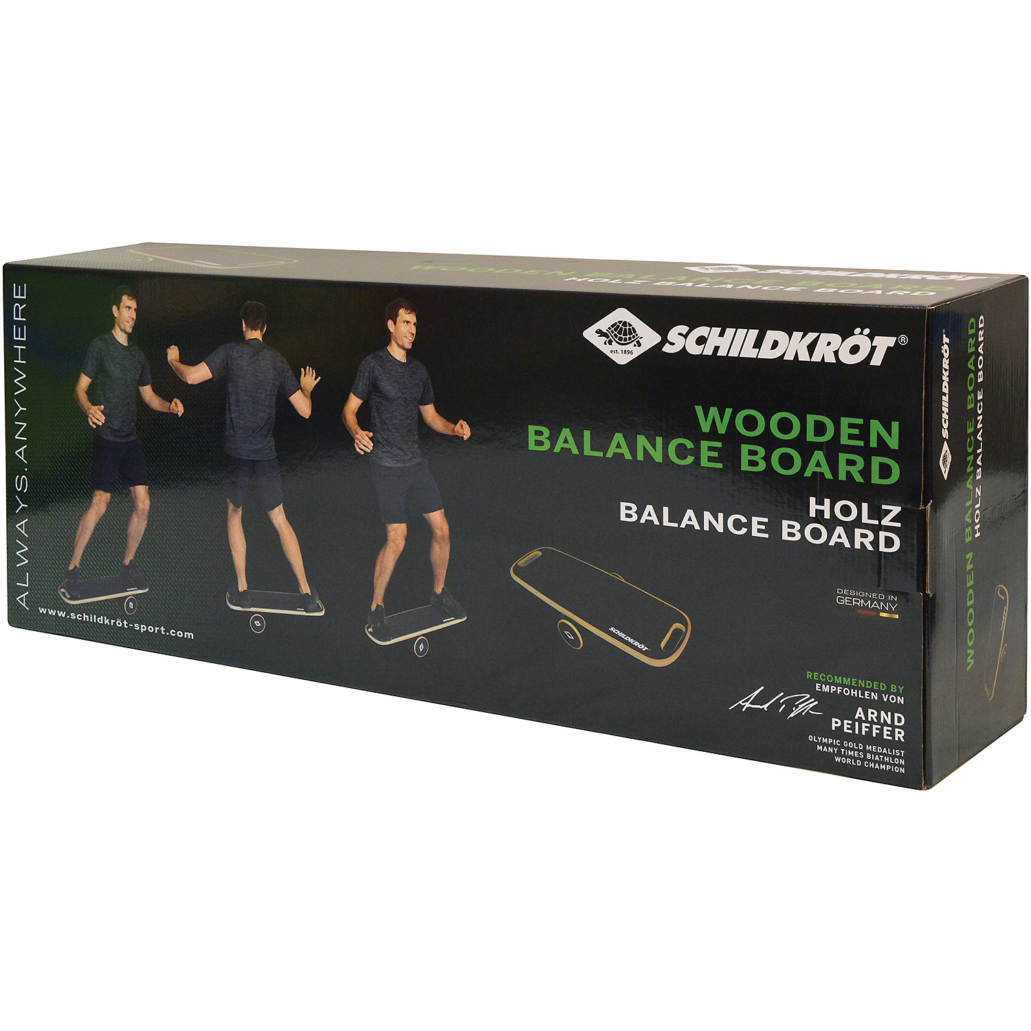 Unisex Schildkröt FITNESS wie abgebildet WOODEN BALANCE BOARD 000 - Balancegerät