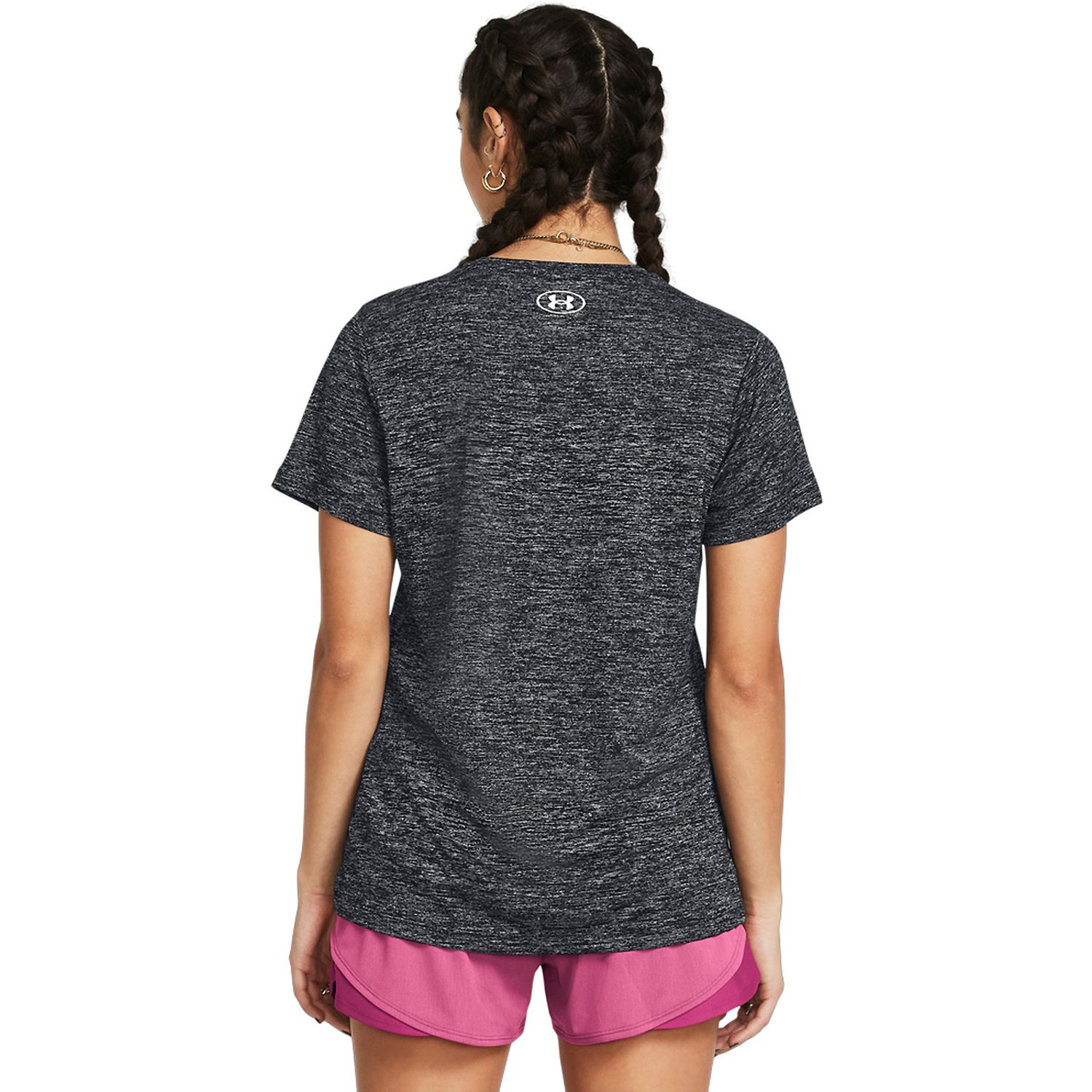 Damen UNDER ARMOUR Schwarz TECH SSC- TWIST 001 L Shirt