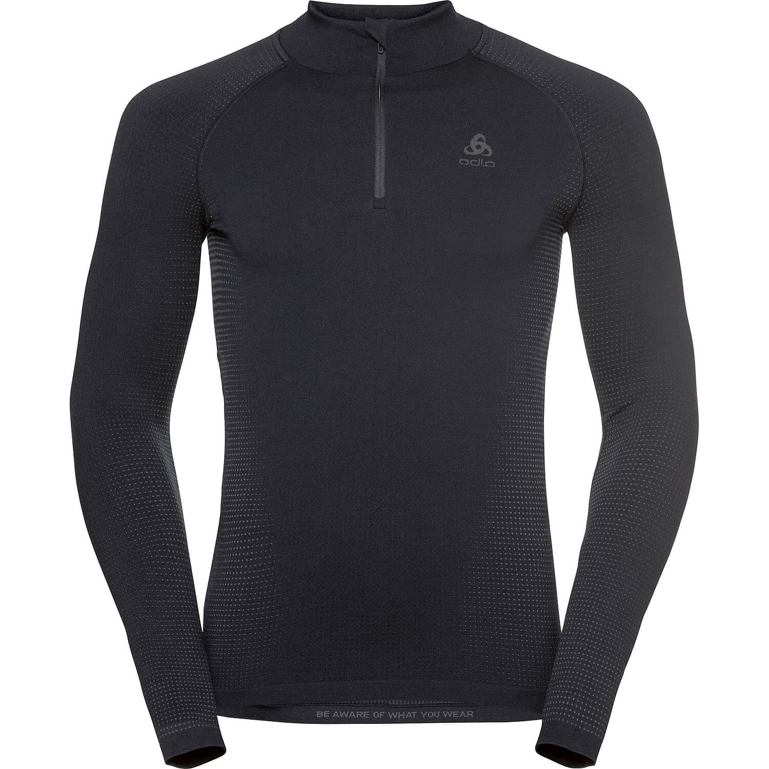 Herren Odlo Schwarz BL TOP turtle neck l/s half zi 60212 XXL Unterhemd