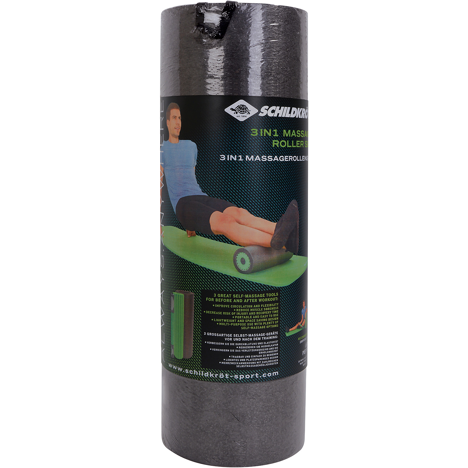 Unisex Schildkröt FITNESS wie abgebildet MASSAGE ROLLER SET 3 in 1, Massagegerät