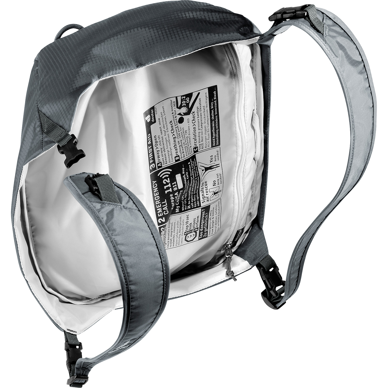 Damen DEUTER Dunkelgrau Aircontact Pro 65+10 SL 4014 - Rucksack