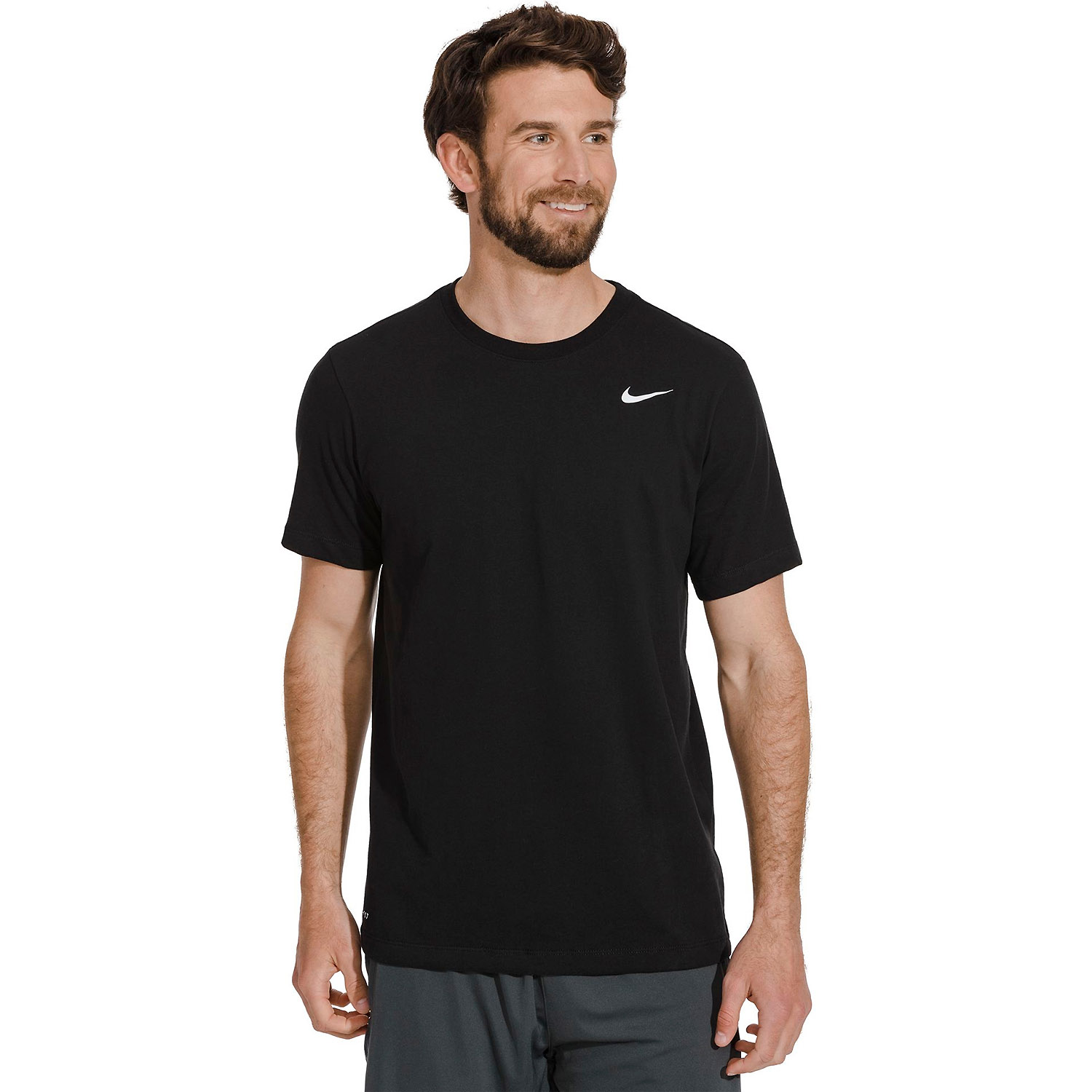 Herren Nike Schwarz M NK DF TEE DFC CREW SOLID 063 L Shirt
