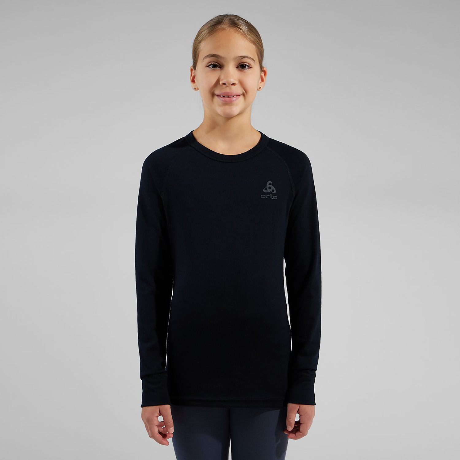 Kinder Odlo Schwarz MERINO 200 15000 116 Unterhemd