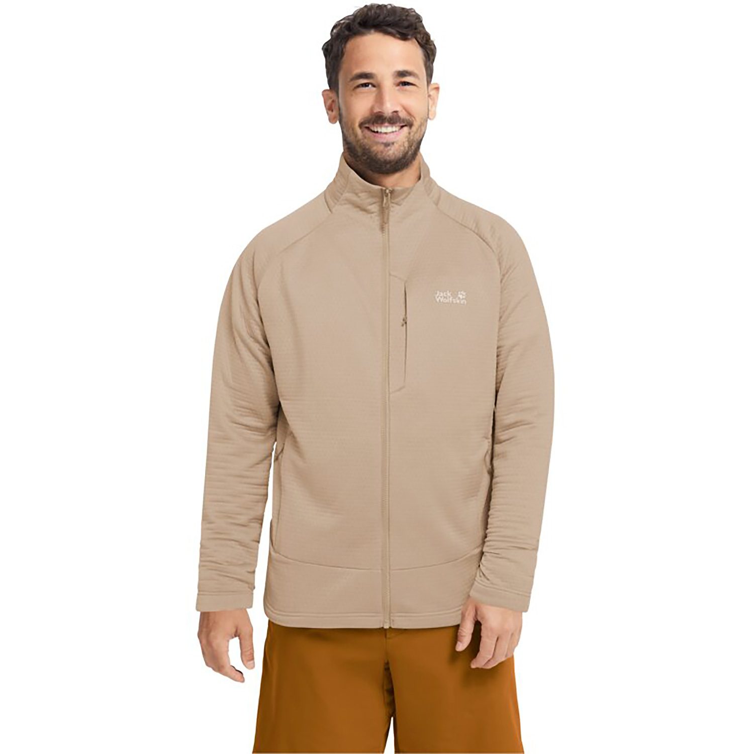 Herren Jack Wolfskin Beige ANYTRAIL  FZ M A0083 M Jacke