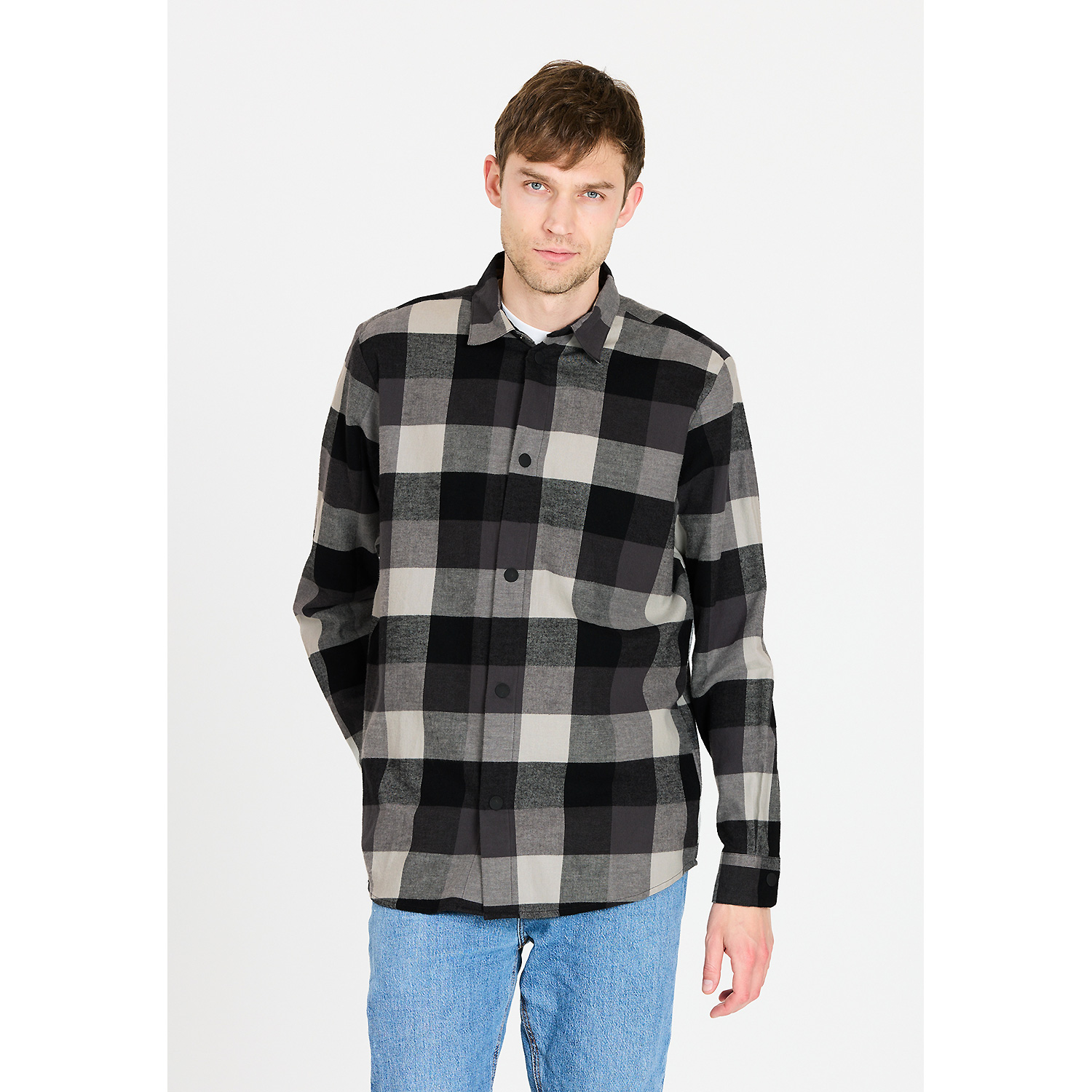 Herren Whistler Schwarz Riglet M Chequered Shirt 1001 M Hemd